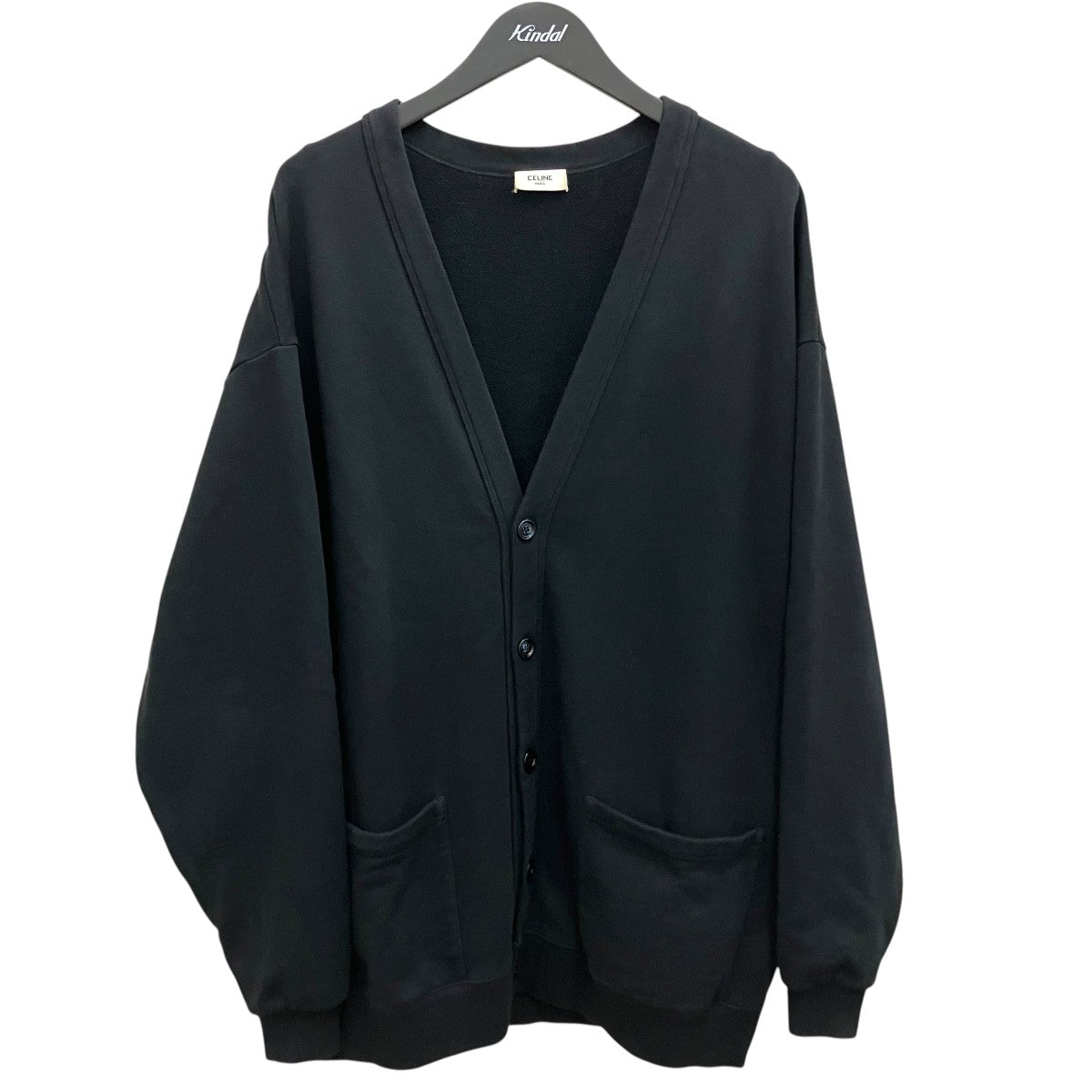22SS【Oversized Cardigan In Cotton Fleece 】バックロゴ スウェットカーディガン2Y672670Q