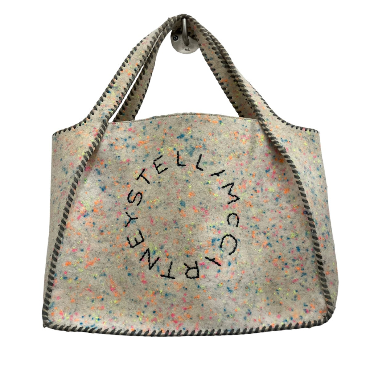 ハヤト　ハートフェルト　ステラルー STELLA McCARTNEY(ステラマッカートニー) ロゴフェルトバッグ502793