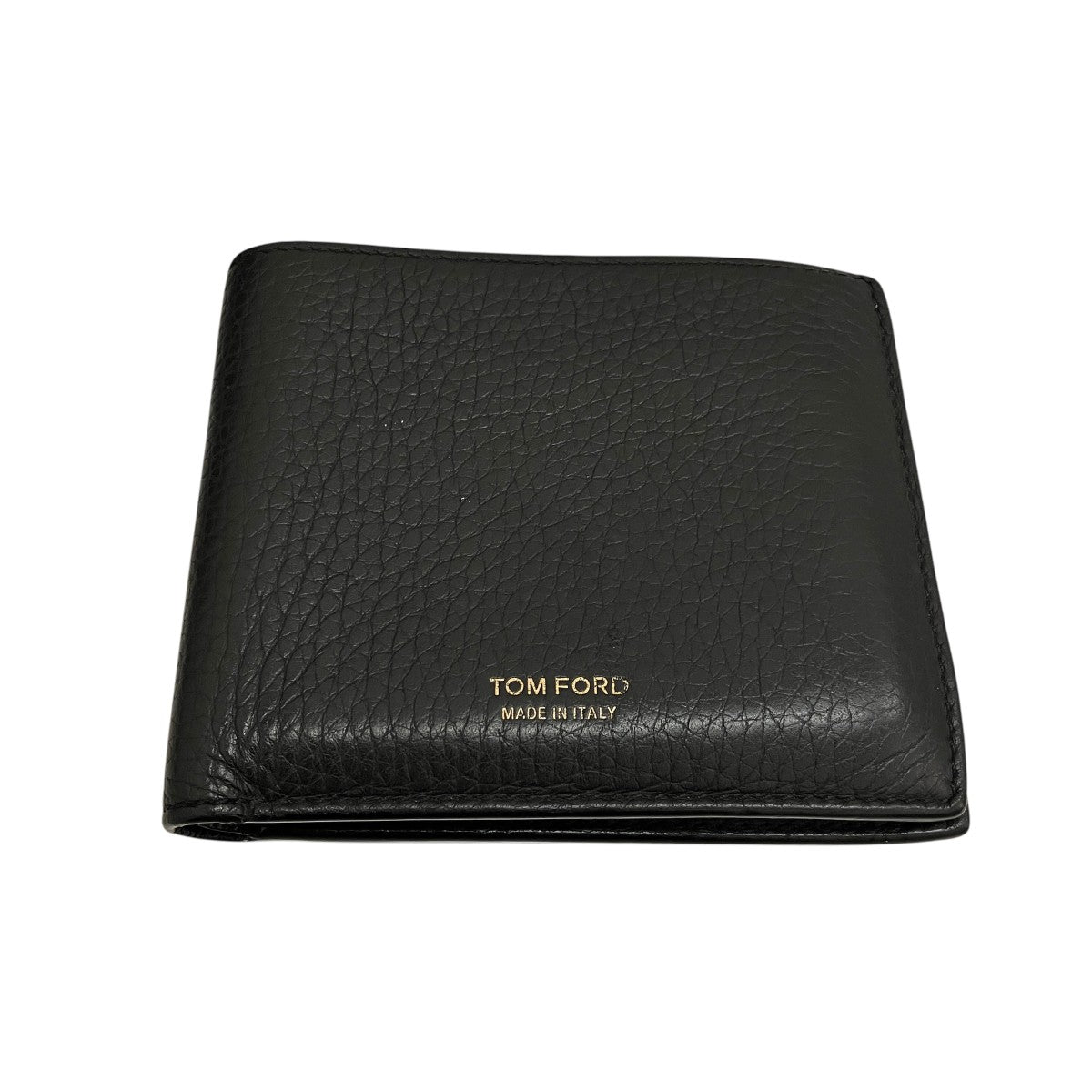 TOM FORD 二つ折り財布 ブラック レザー TOM FORD(トムフォード) ロゴ二つ折り財布 ブラック｜【公式】カインド
