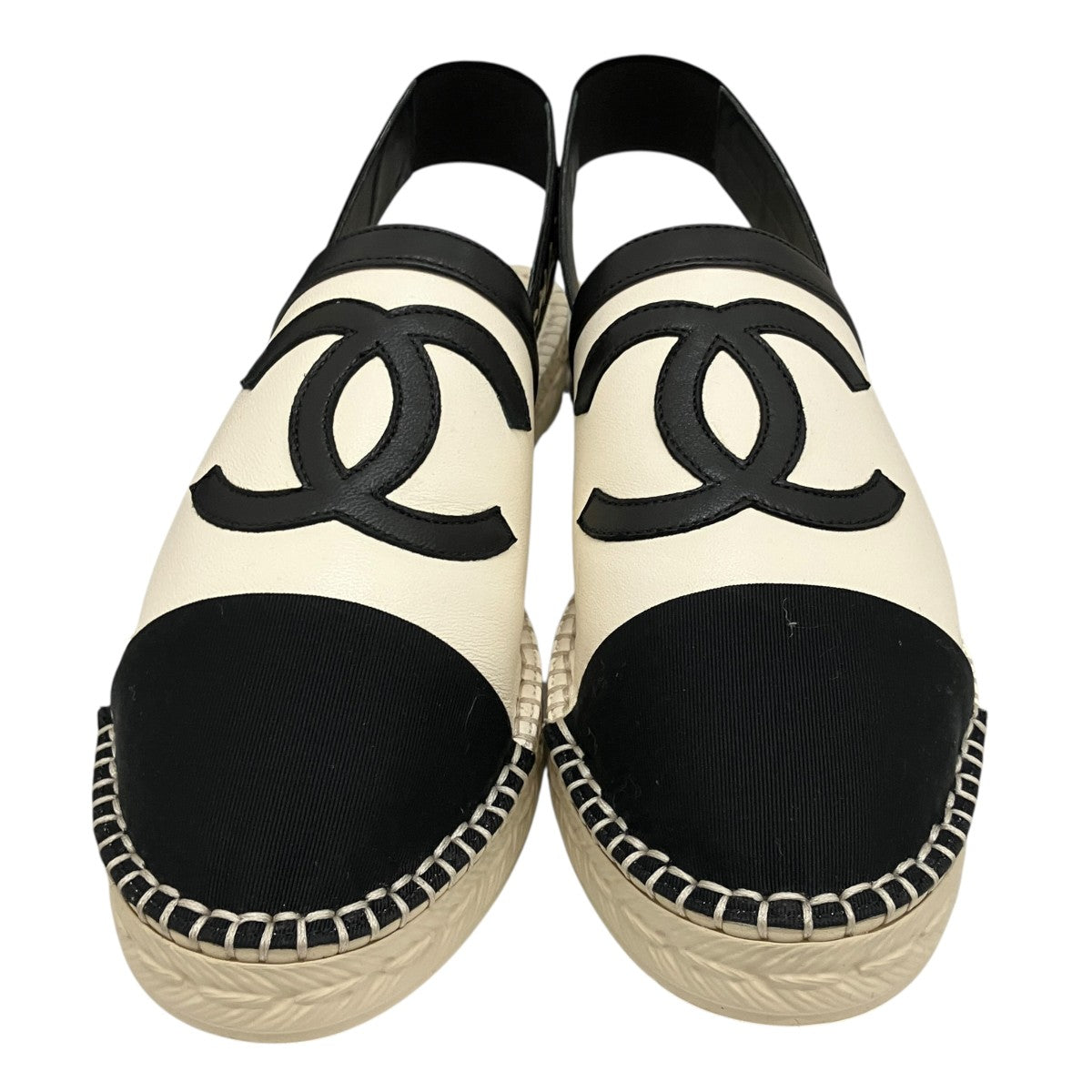 CHANEL　シャネル　エスパドリーユ　サンダル　ココマーク　ブラック CHANEL(シャネル) ココマーク エスパドリーユ サンダルG34817 G34817