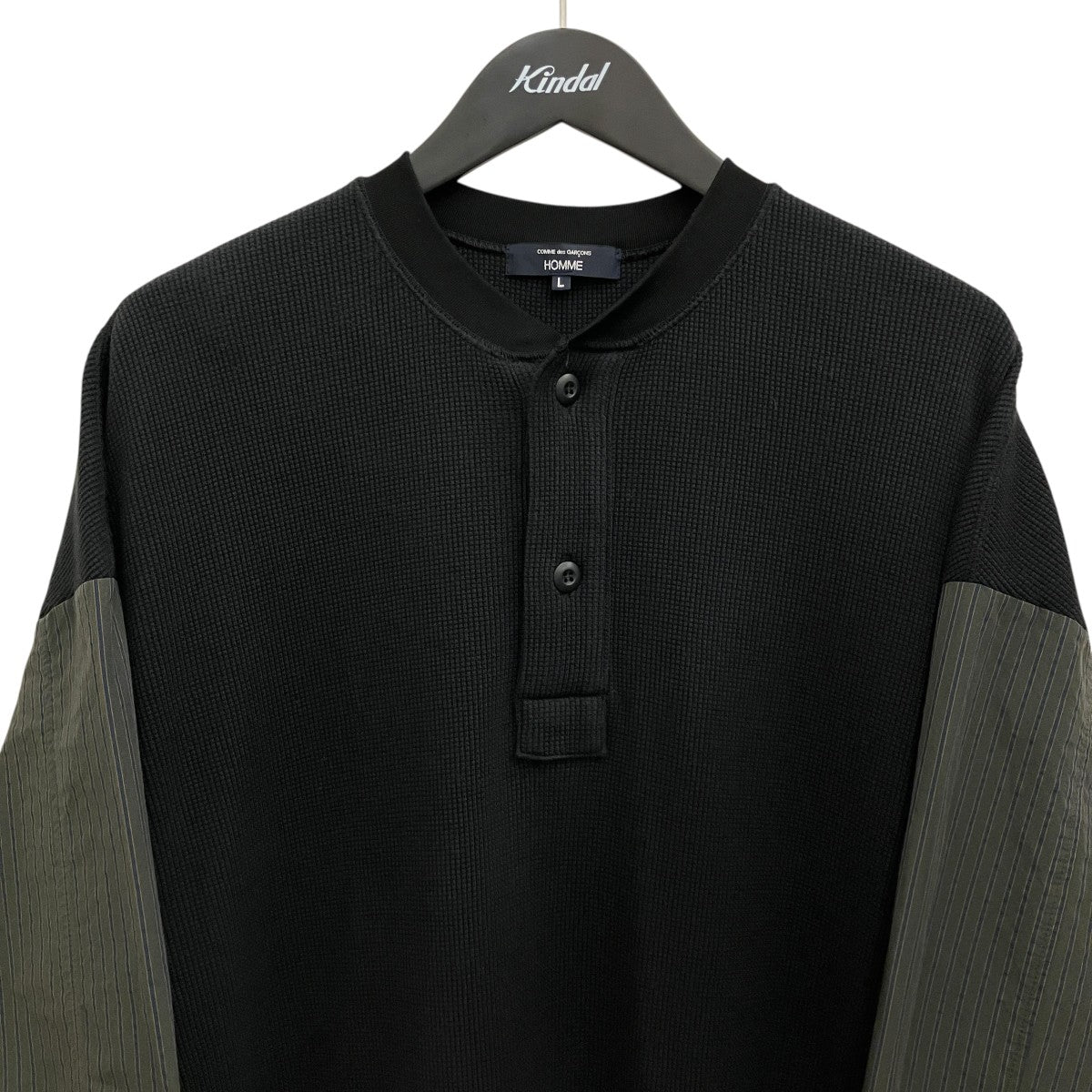 26SSワッフルヘンリーカットソーHQ-T010
