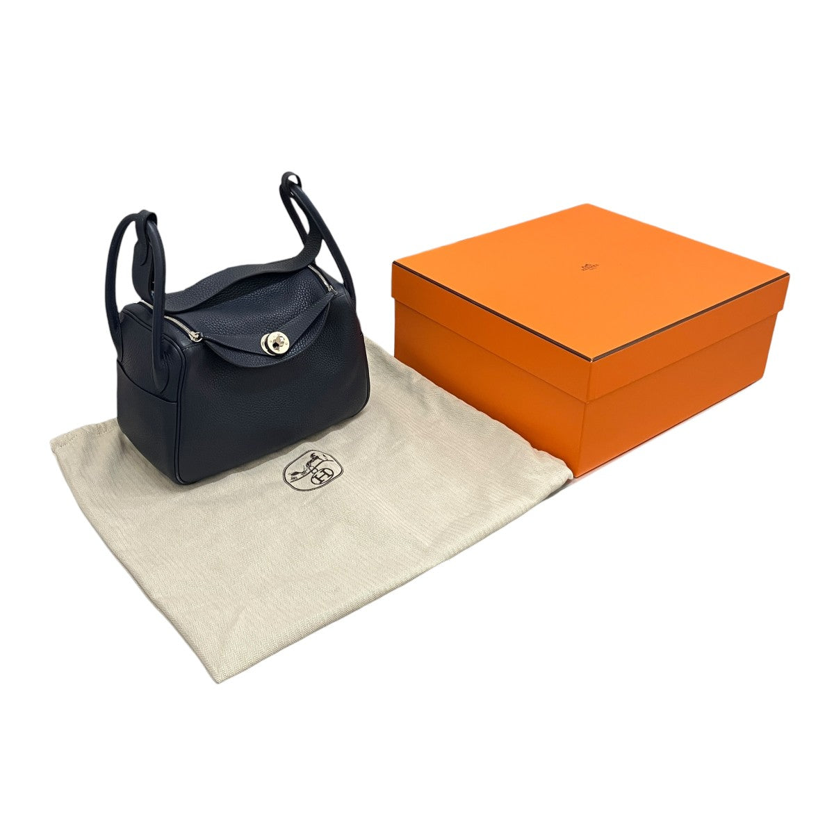 HERMES(エルメス) 【リンディ26】ハンドバッグ A刻印 ブルーニュイ