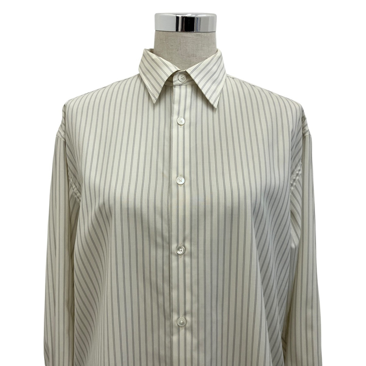 25SS【SUPER FINE WOOL STRIPE SHIRT】ストライプシャツA25SS02WW