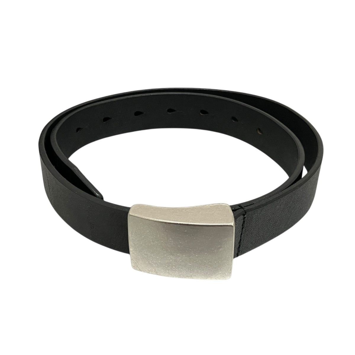 【LEATHER SQUARE BUCKLE BELT】レザースクエアバックルベルト19350