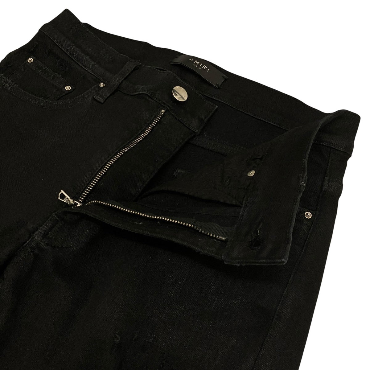 AMIRI(アミリ) ダメージスキニーデニムパンツ ブラック サイズ 30