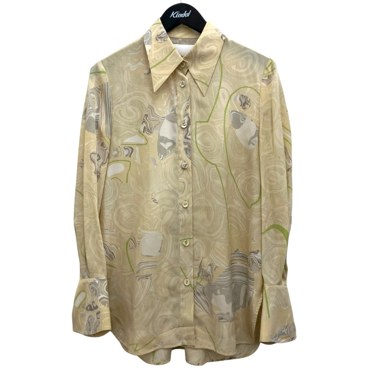 25SSMarble Print Silk ShirtマーブルプリントシャツMM25SS-SH083