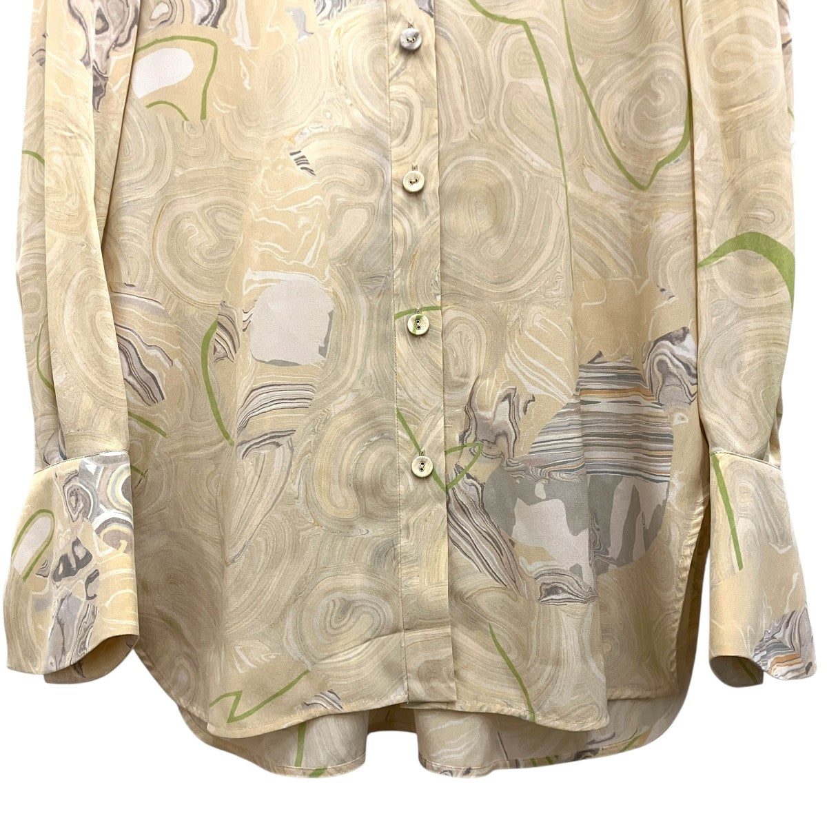 25SSMarble Print Silk ShirtマーブルプリントシャツMM25SS-SH083