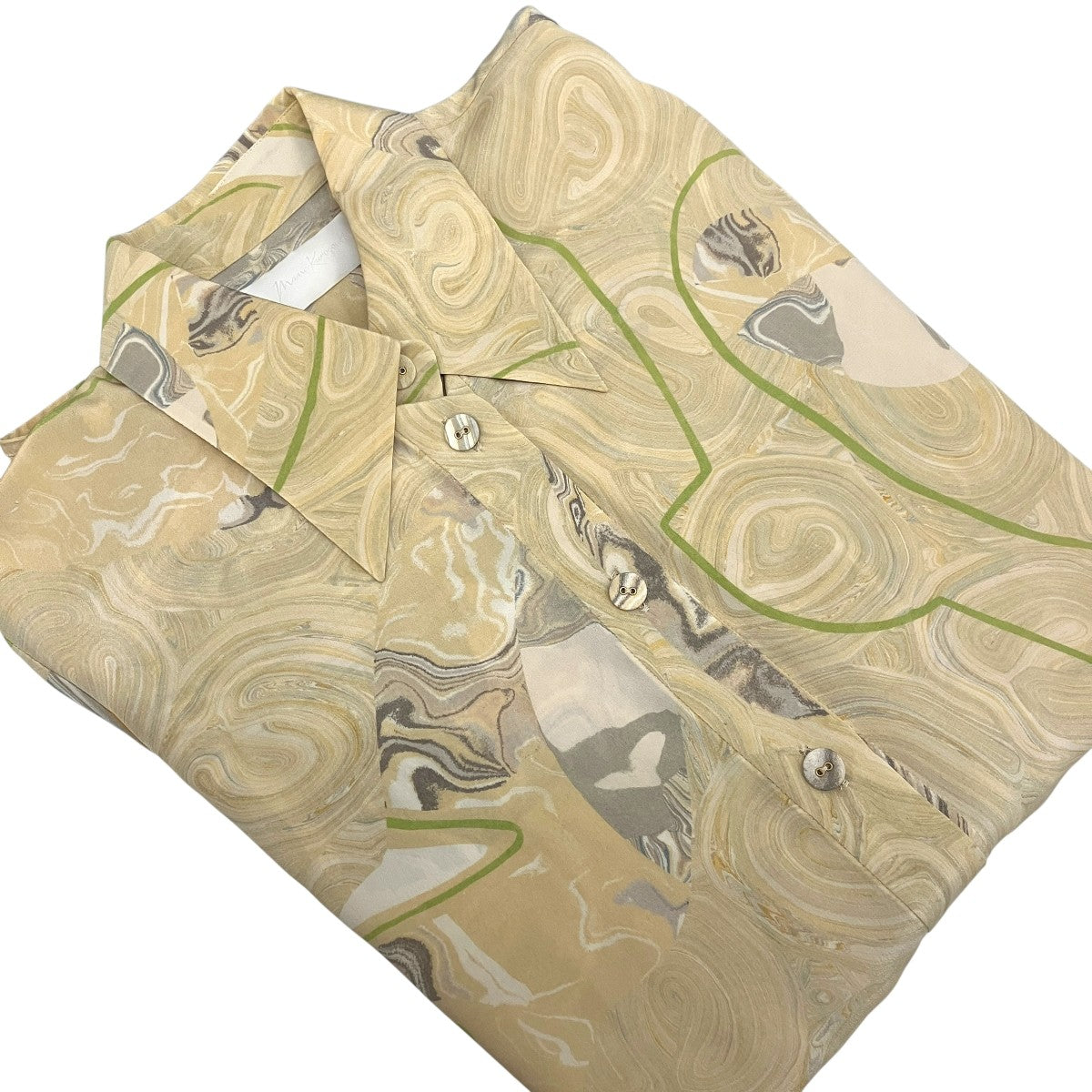 25SSMarble Print Silk ShirtマーブルプリントシャツMM25SS-SH083