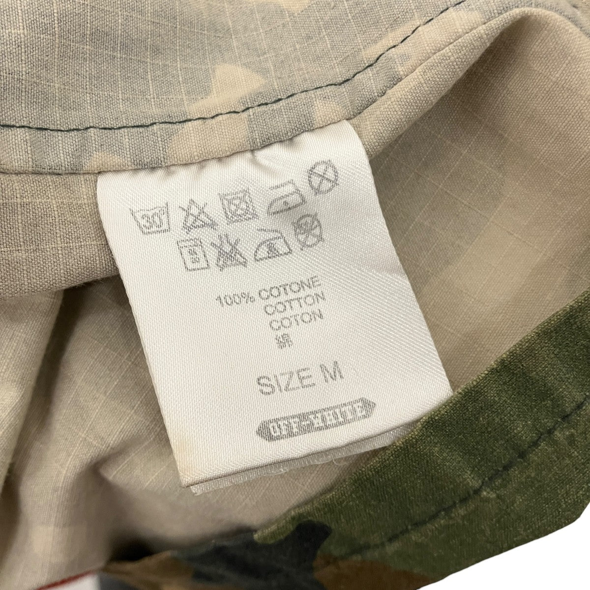 OFFWHITE コットンカモフラ柄ミリタリーシャツジャケット 古着・中古-6枚目のアイテム画像
