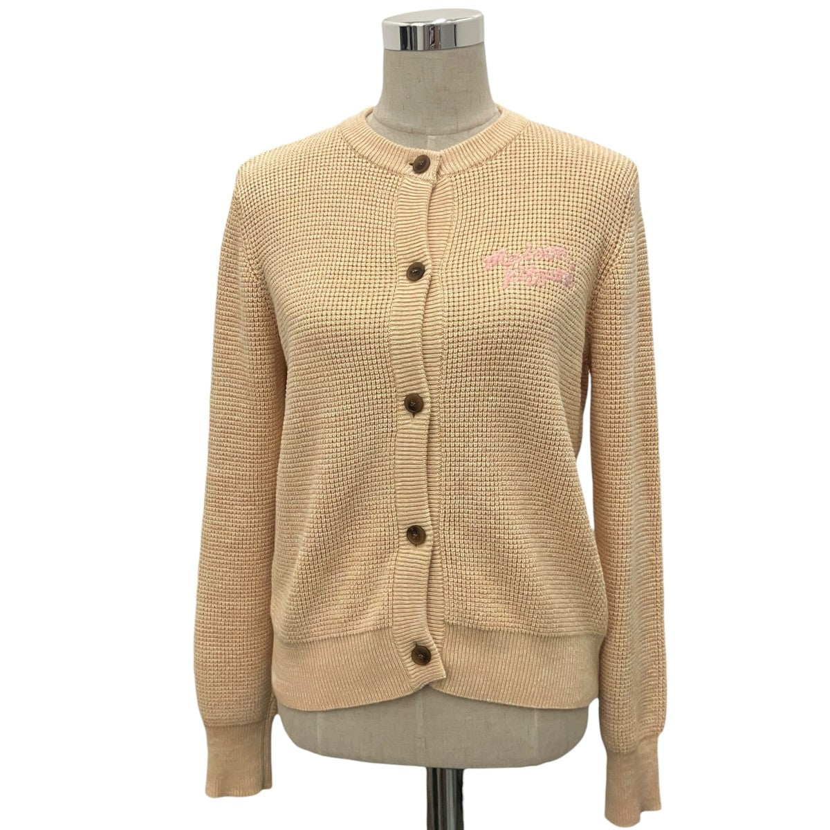 24SS【Handwriting Comfort Cardigan】ワッフルニットカーディガンMW00504KT1108