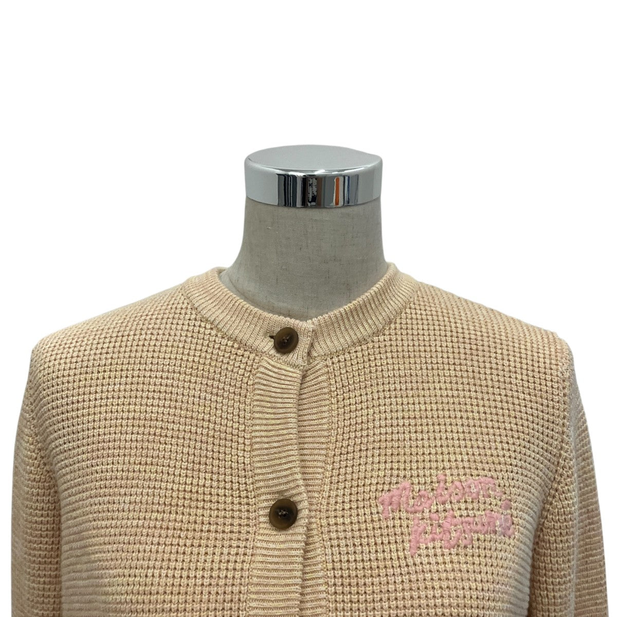 24SS【Handwriting Comfort Cardigan】ワッフルニットカーディガンMW00504KT1108