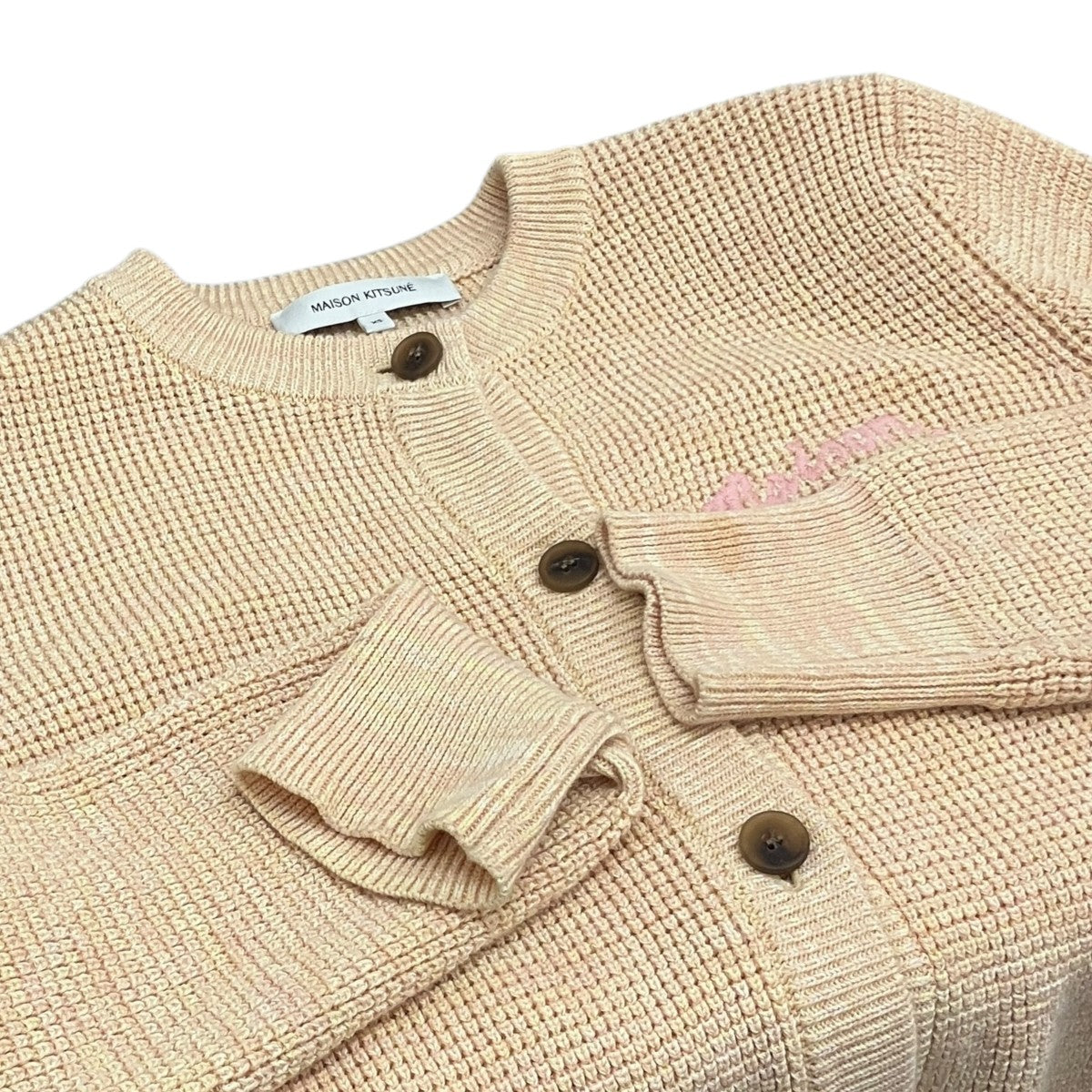 24SS【Handwriting Comfort Cardigan】ワッフルニットカーディガンMW00504KT1108