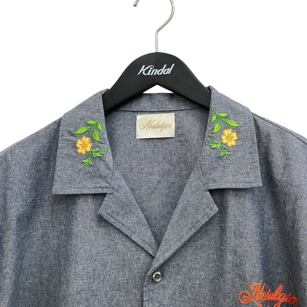 【GREY CHAMBRAY SHIRT】シャンブレー半袖シャツ