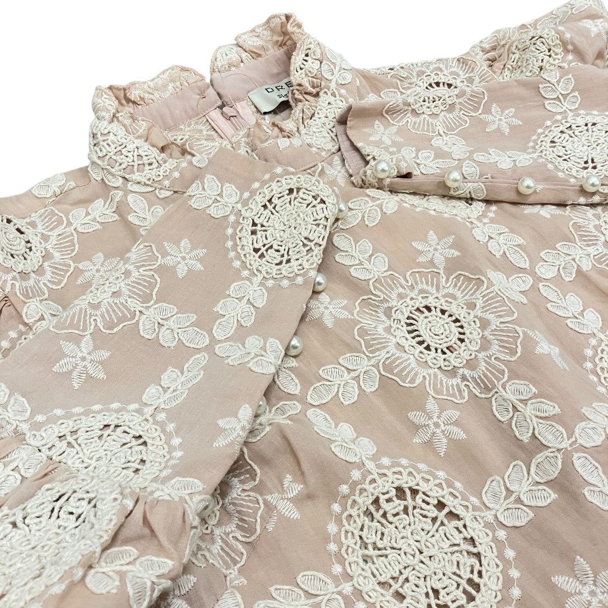 刺繍ワンピース30SK02DRD544PNK