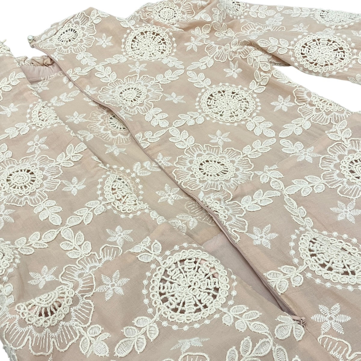 刺繍ワンピース30SK02DRD544PNK