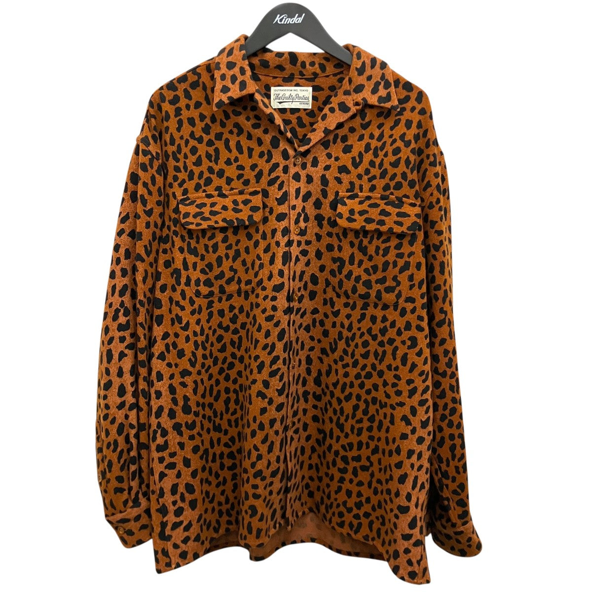 【LEOPARD WOOL OPEN COLLAR SHIRT】レオパードウールオープンカラーシャツ