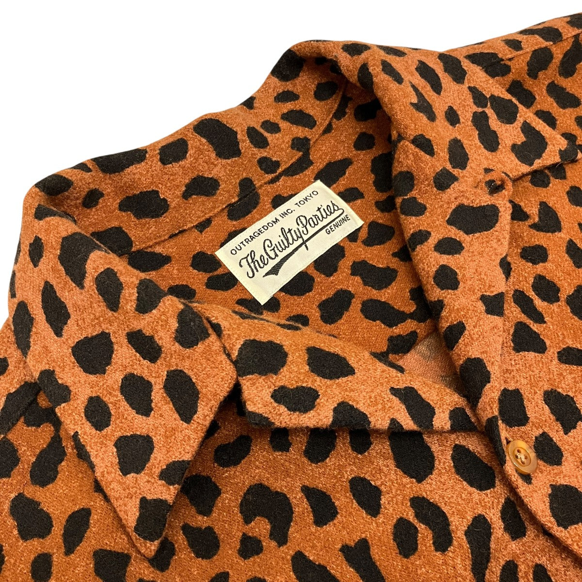 【LEOPARD WOOL OPEN COLLAR SHIRT】レオパードウールオープンカラーシャツ