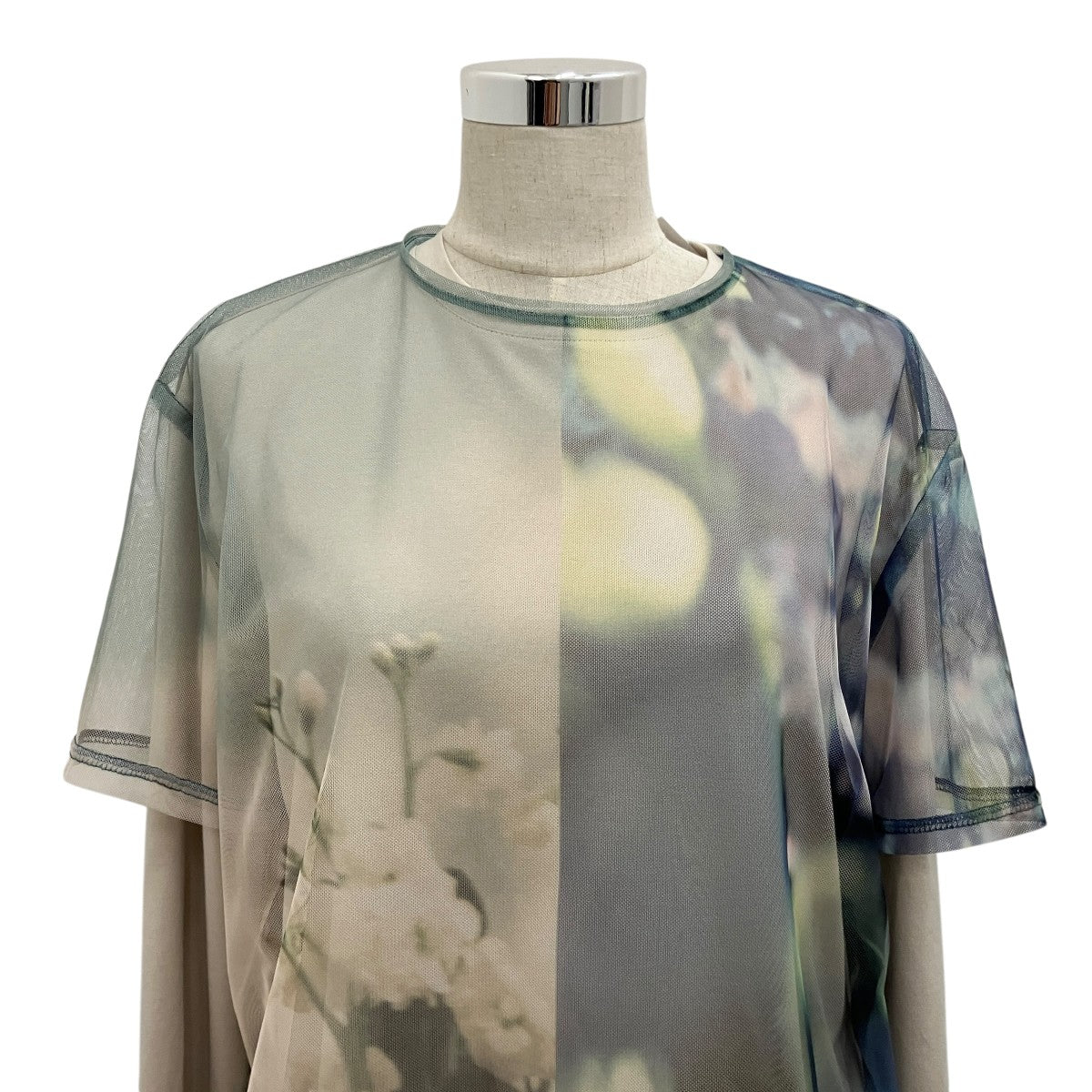 【SPRING EVENING COLLAB LS TEE】チュールカットソー02110320110