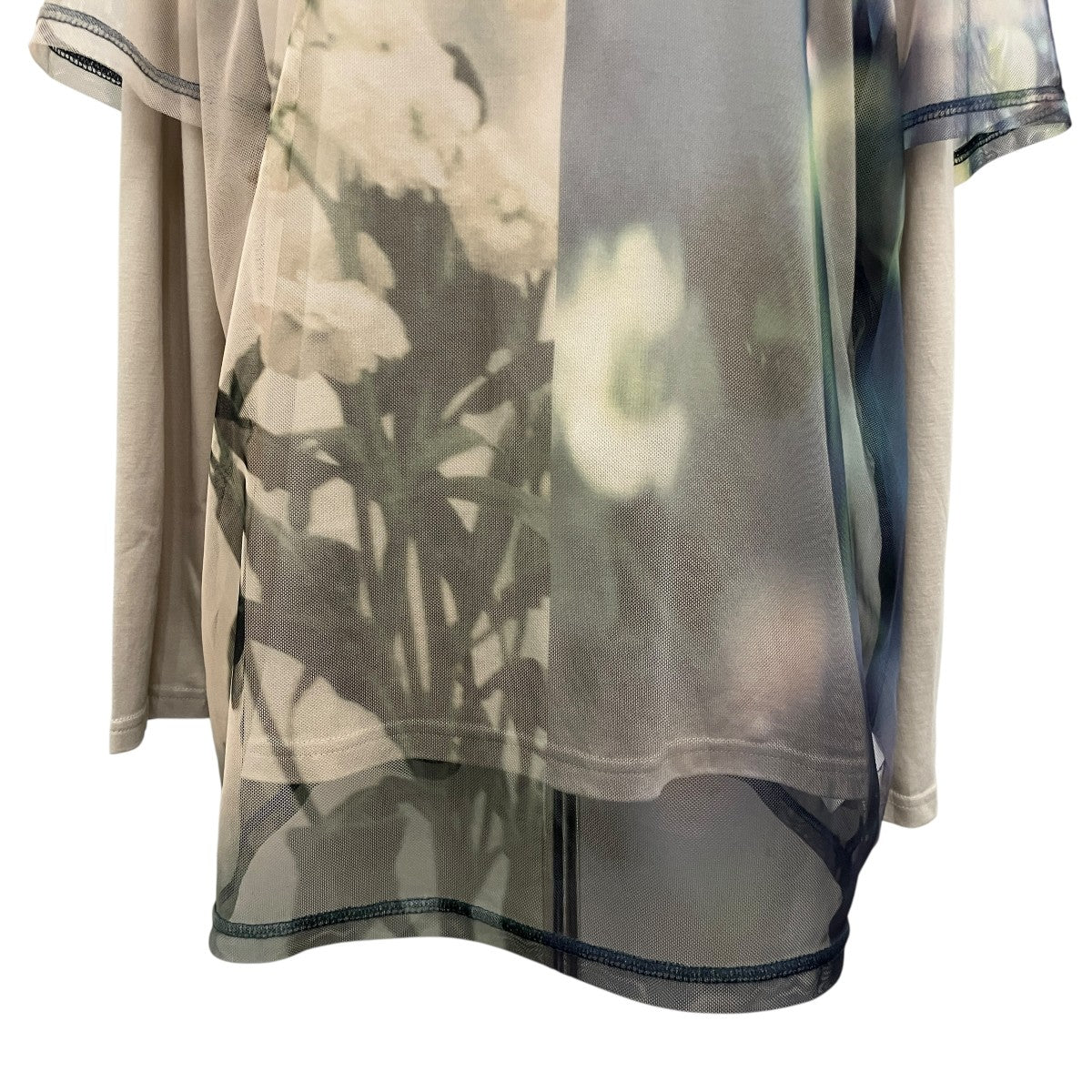 【SPRING EVENING COLLAB LS TEE】チュールカットソー02110320110
