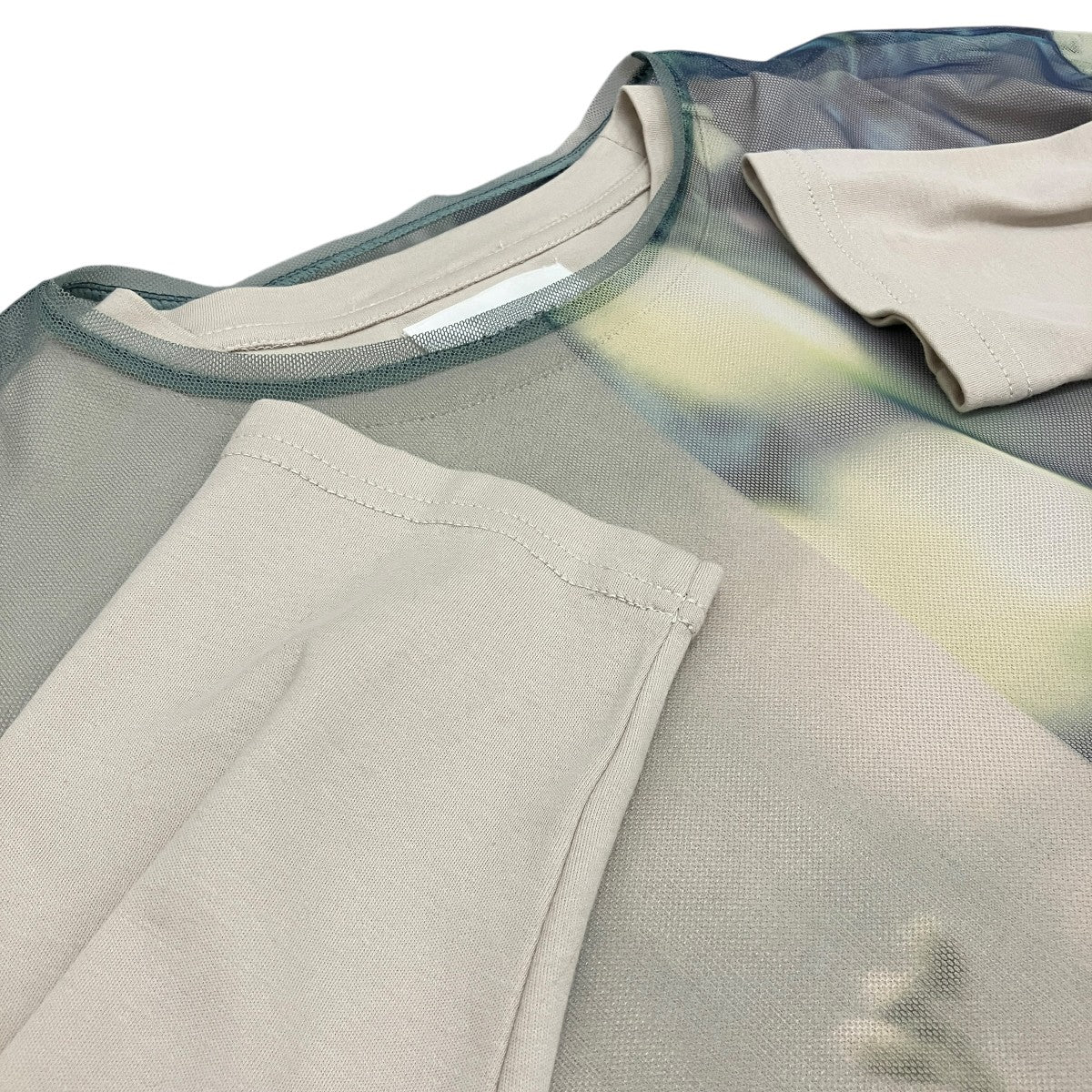 【SPRING EVENING COLLAB LS TEE】チュールカットソー02110320110