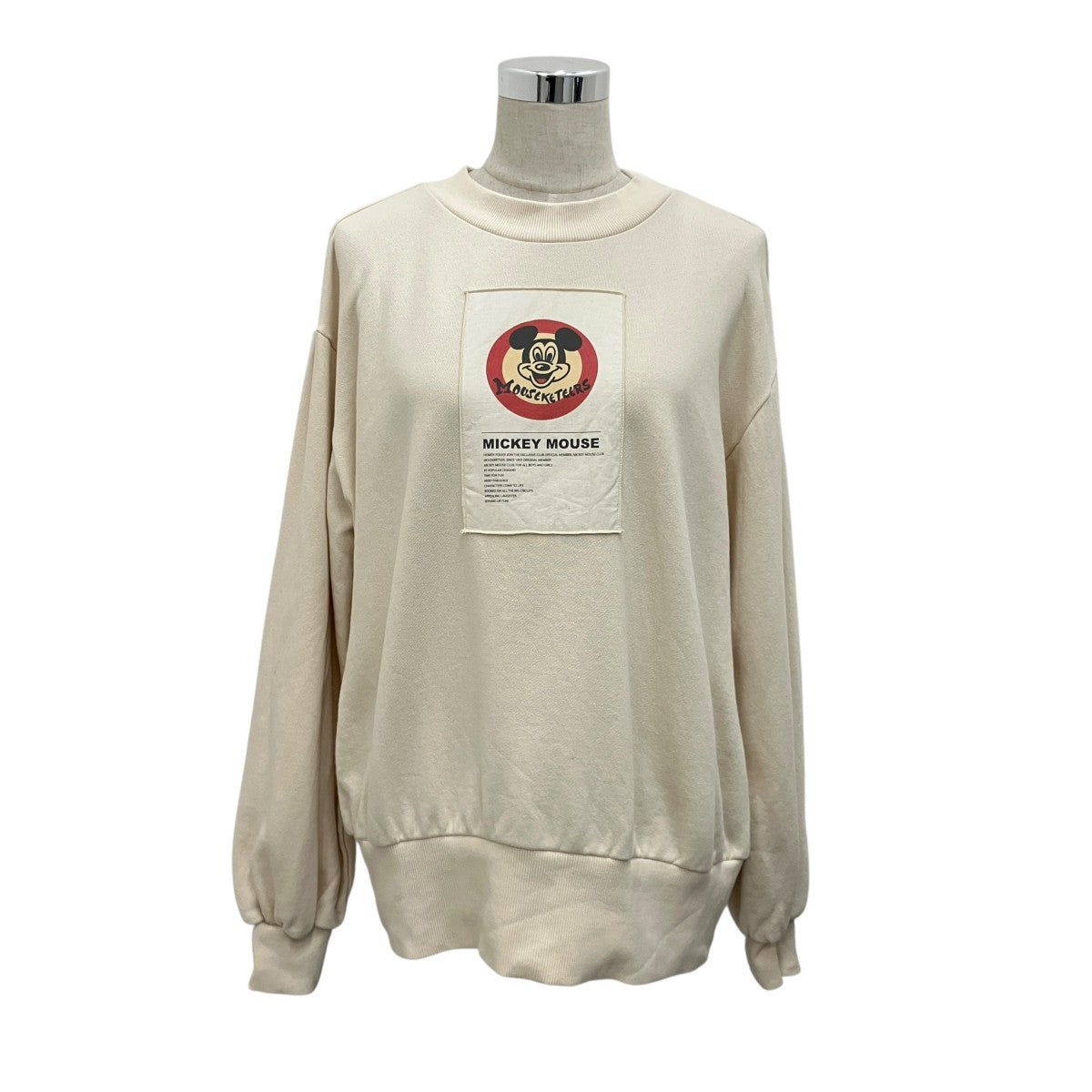 【DISNEY MICKEY TAG SWEAT TOP】ディズニースウェット01320371340