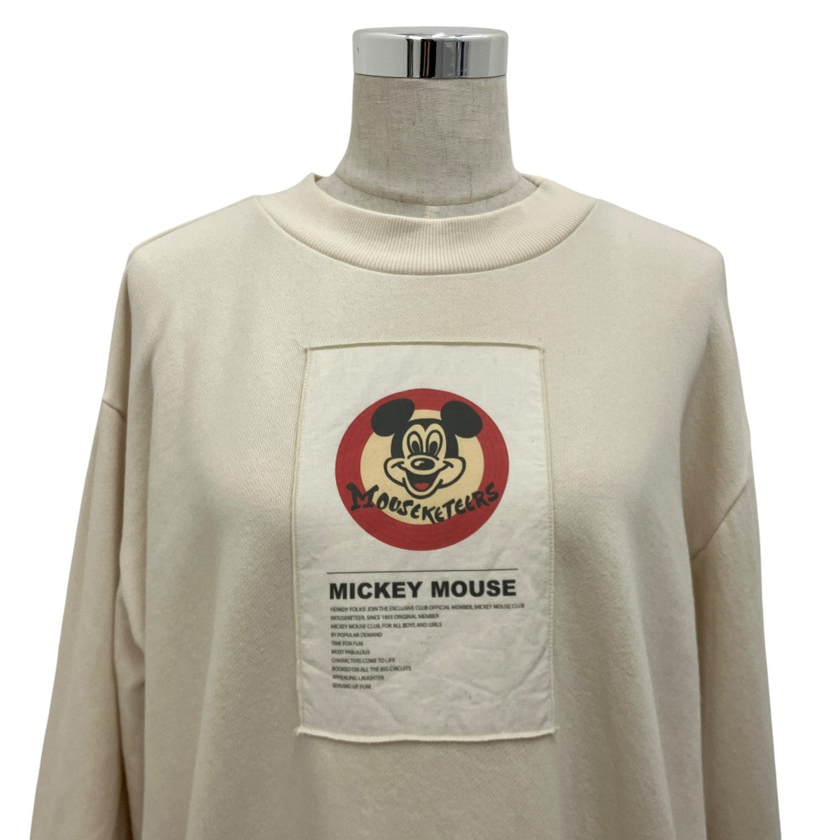 【DISNEY MICKEY TAG SWEAT TOP】ディズニースウェット01320371340