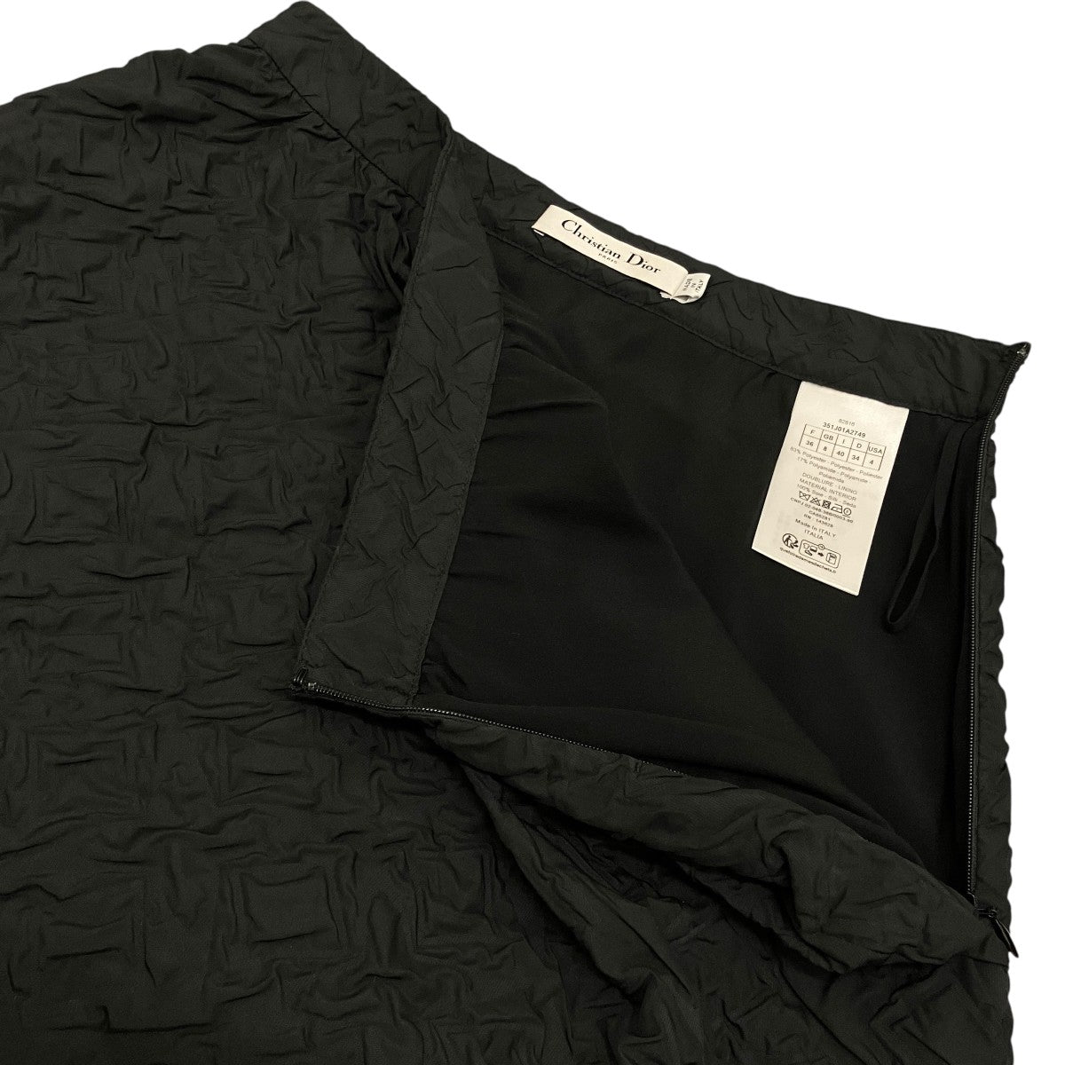 Christian Dior テクニカルジャガード スカート351J01A2749 古着・中古-5枚目のアイテム画像