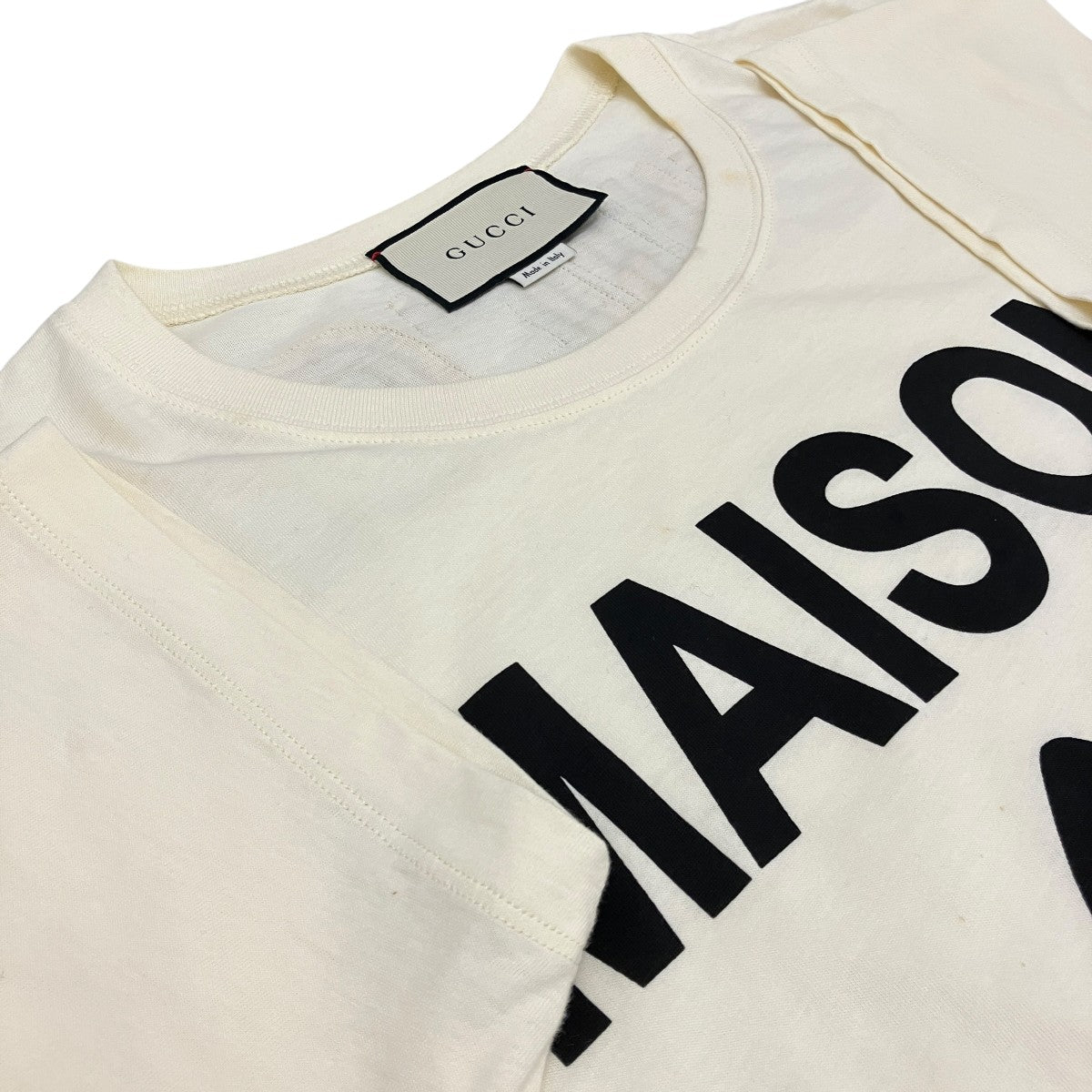 バックロゴスパンコール装飾ドッグプリント半袖Tシャツ492347
