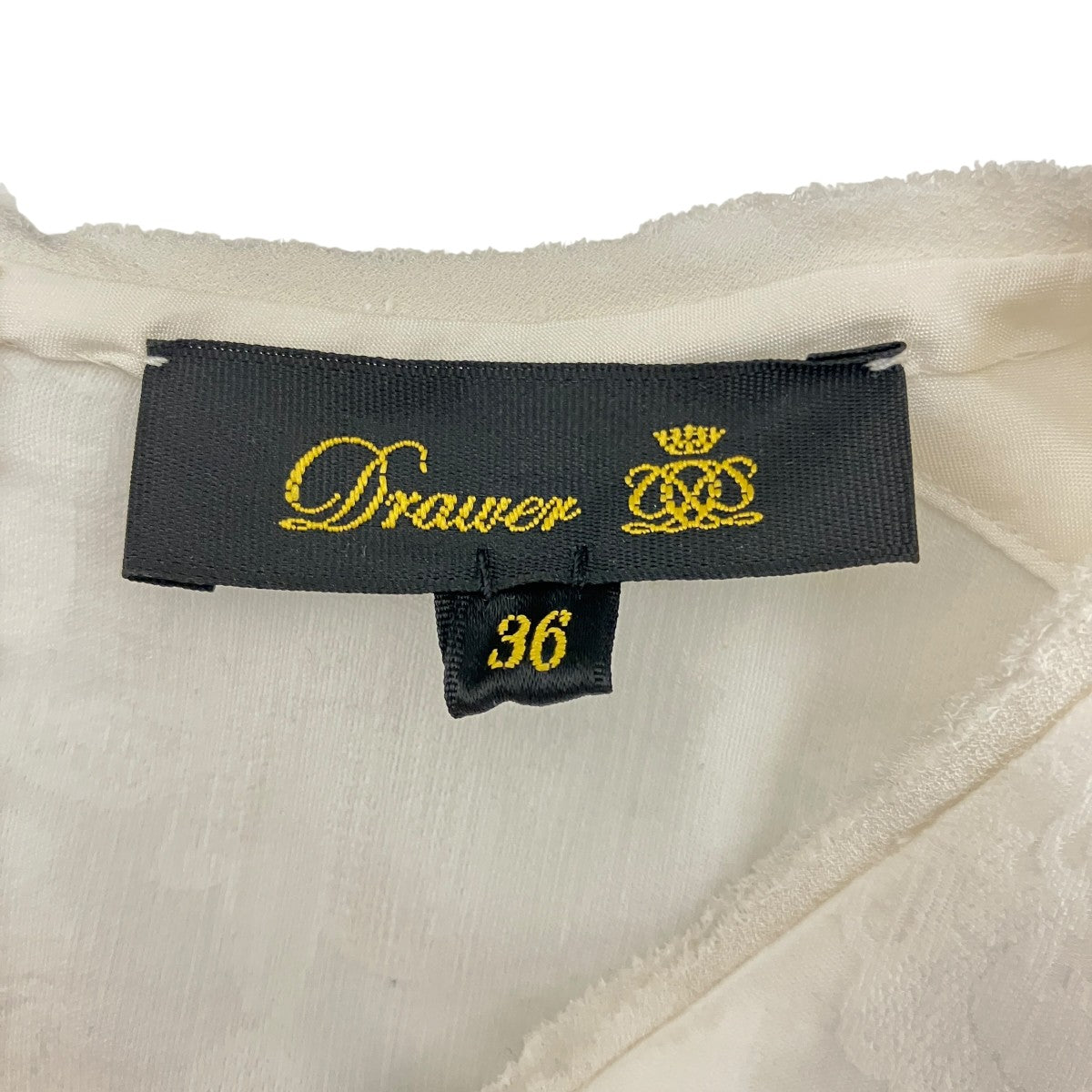 Drawer レースヘムスカラップブラウス6521-299-1352 古着・中古-6枚目のアイテム画像