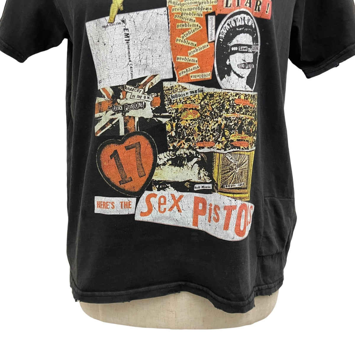 【Sex Pistols DAMAGE TEE】プリントTシャツ0226103610170