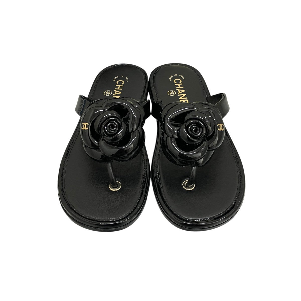 CHANEL カメリアトングサンダル 古着・中古-2枚目のアイテム画像
