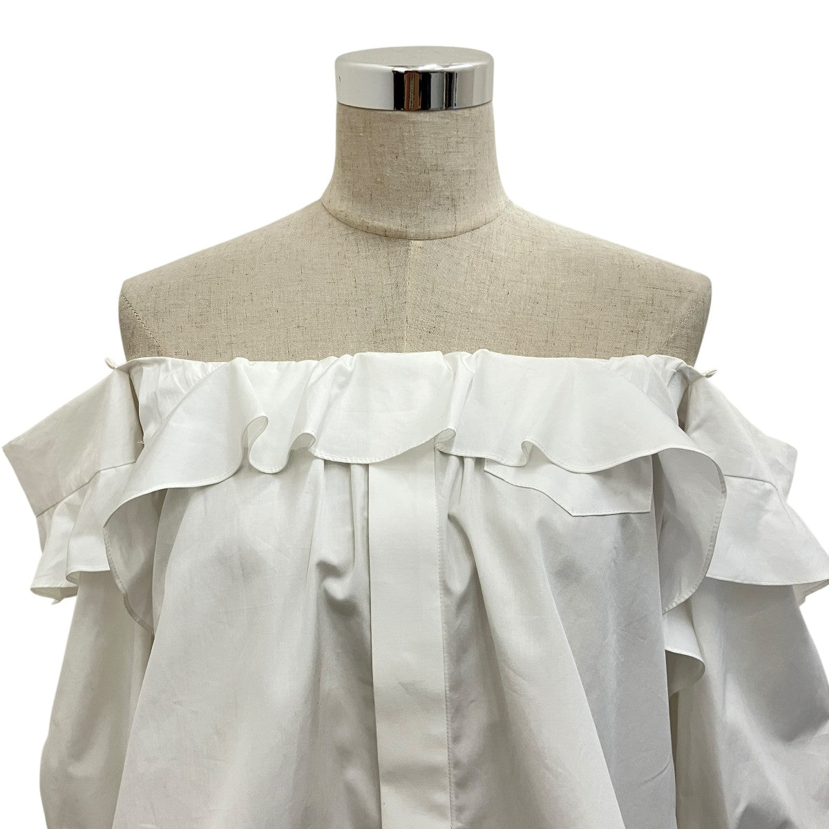 sacai 【THOMAS MASON】オフショルダーブラウス23-06714 古着・中古-3枚目のアイテム画像