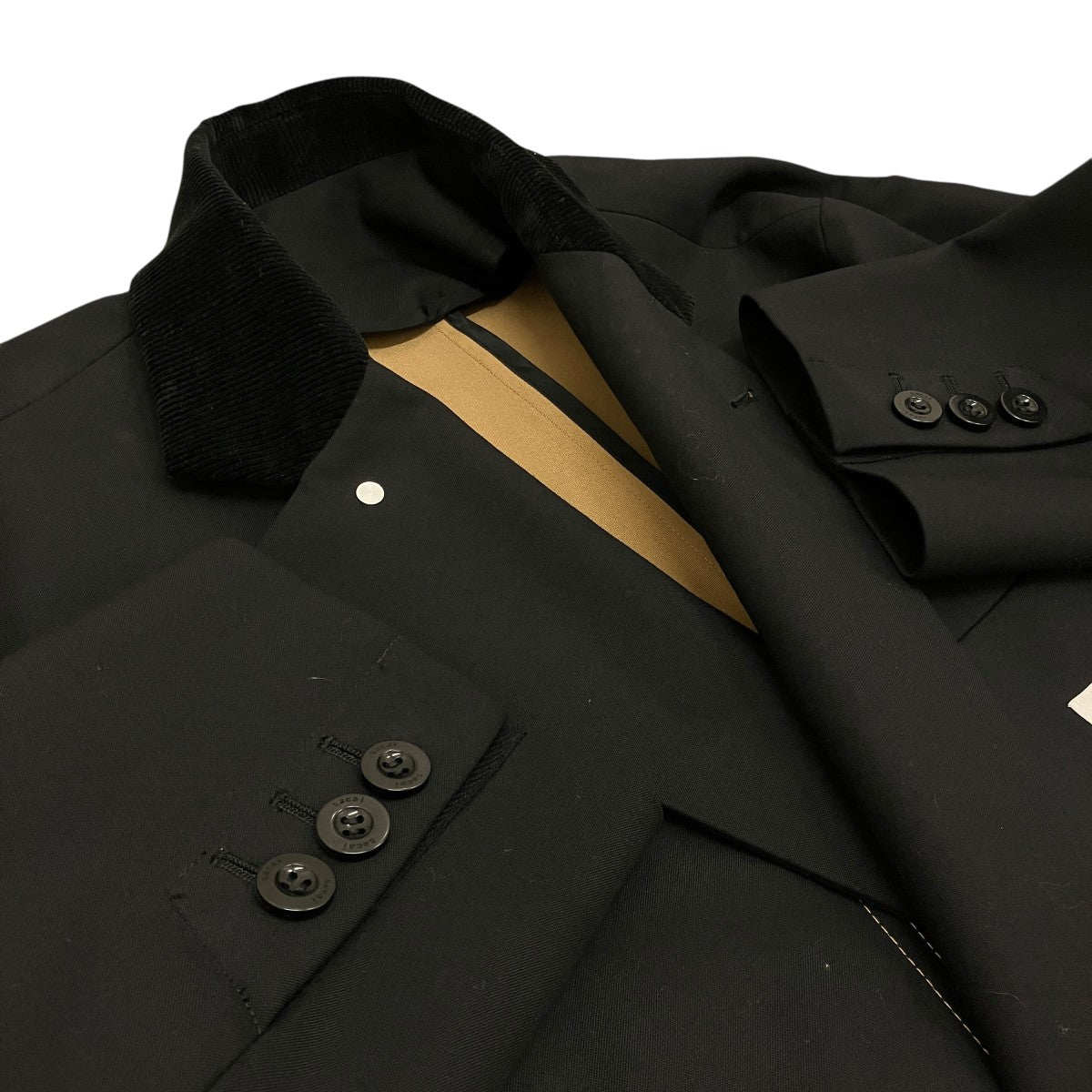 sacai×CARHARTT WIP 24SS【SUITING BONDING COAT】リバーシブル チェスターフィールドコート24-03386M 古着・中古-5枚目のアイテム画像