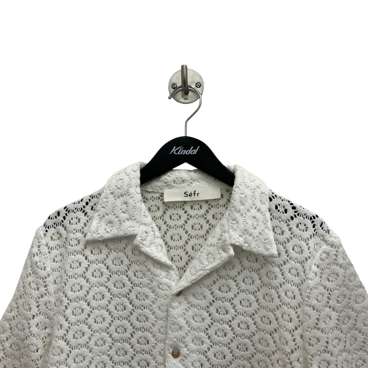 Sefr 【NOAM SHIRT】オープンカラー レースシャツ 古着・中古-3枚目のアイテム画像