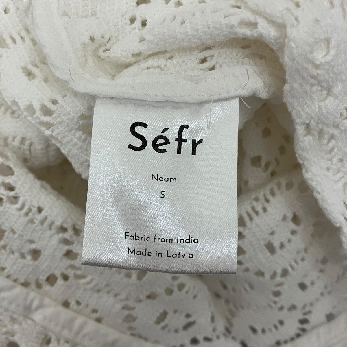 Sefr 【NOAM SHIRT】オープンカラー レースシャツ 古着・中古-6枚目のアイテム画像