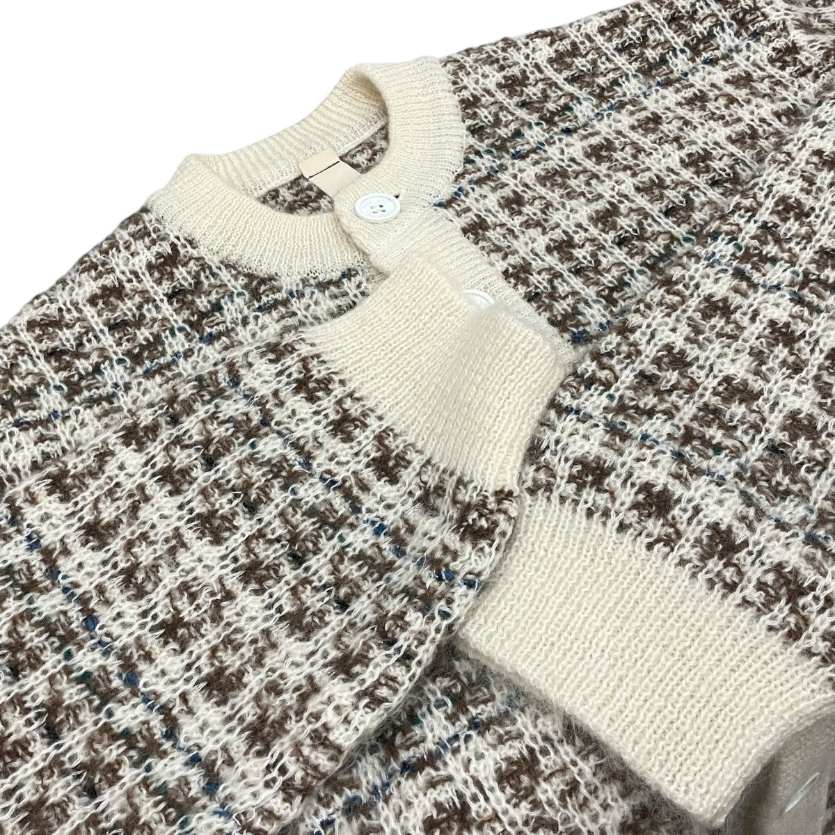 【ASSUMED TWEED SUIT】モヘア混ニットカーディガン2402SK115