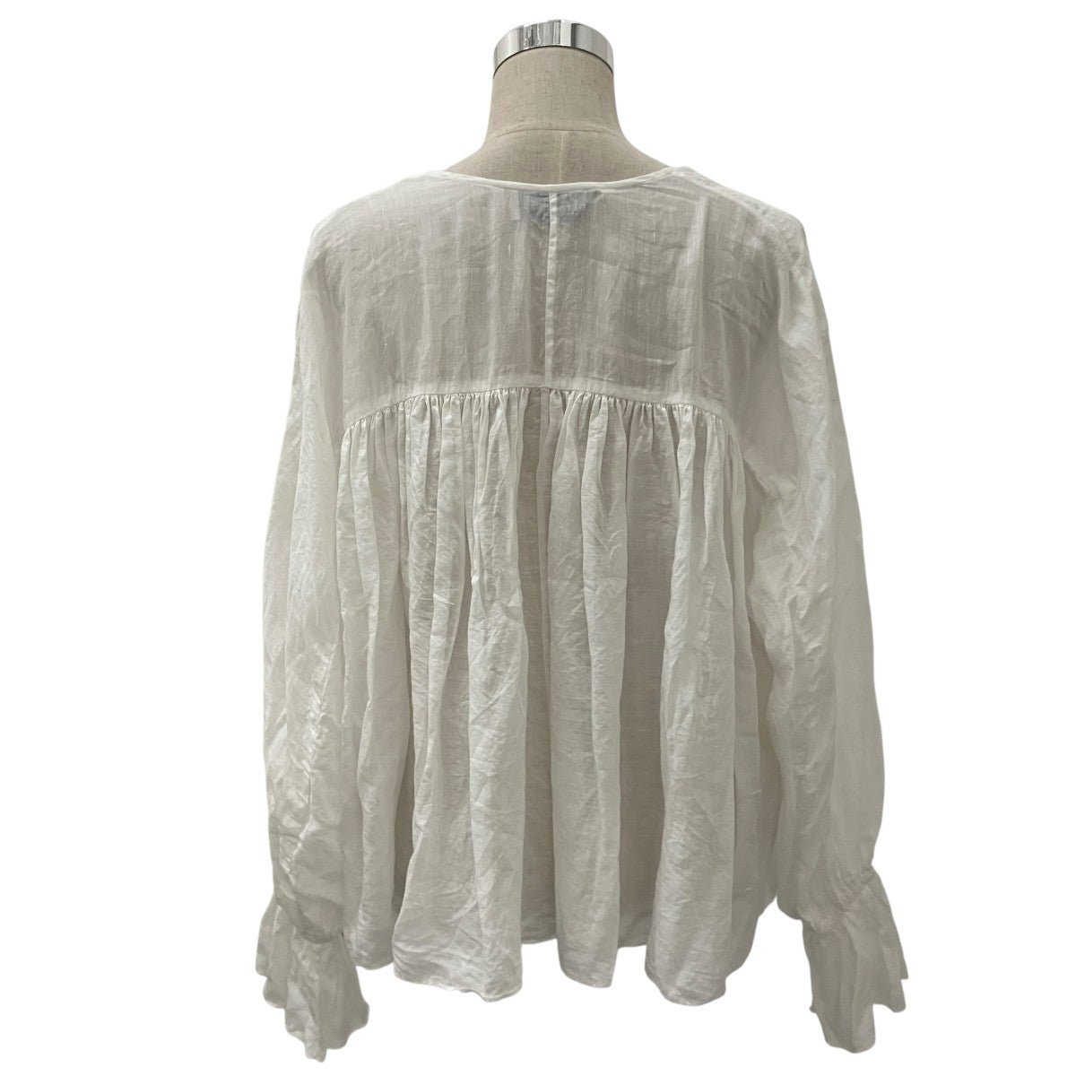 【LINEN LACE UP BLOUSE 】リネンレースアップブラウスB1152AFB321