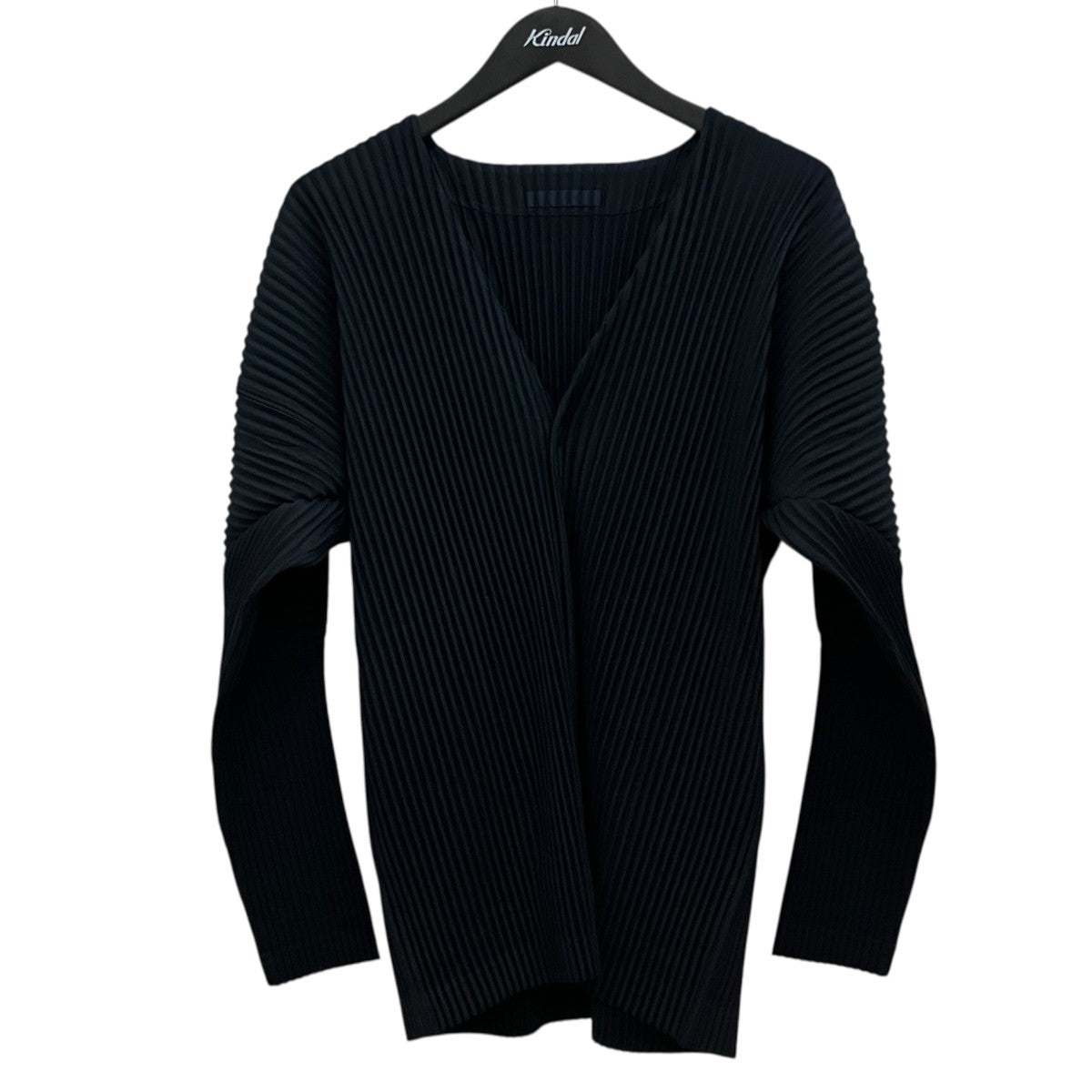 HOMME PLISSE ISSEY MIYAKE BASICS プリーツカーディガンHP55JL541 古着・中古-1枚目のアイテム画像