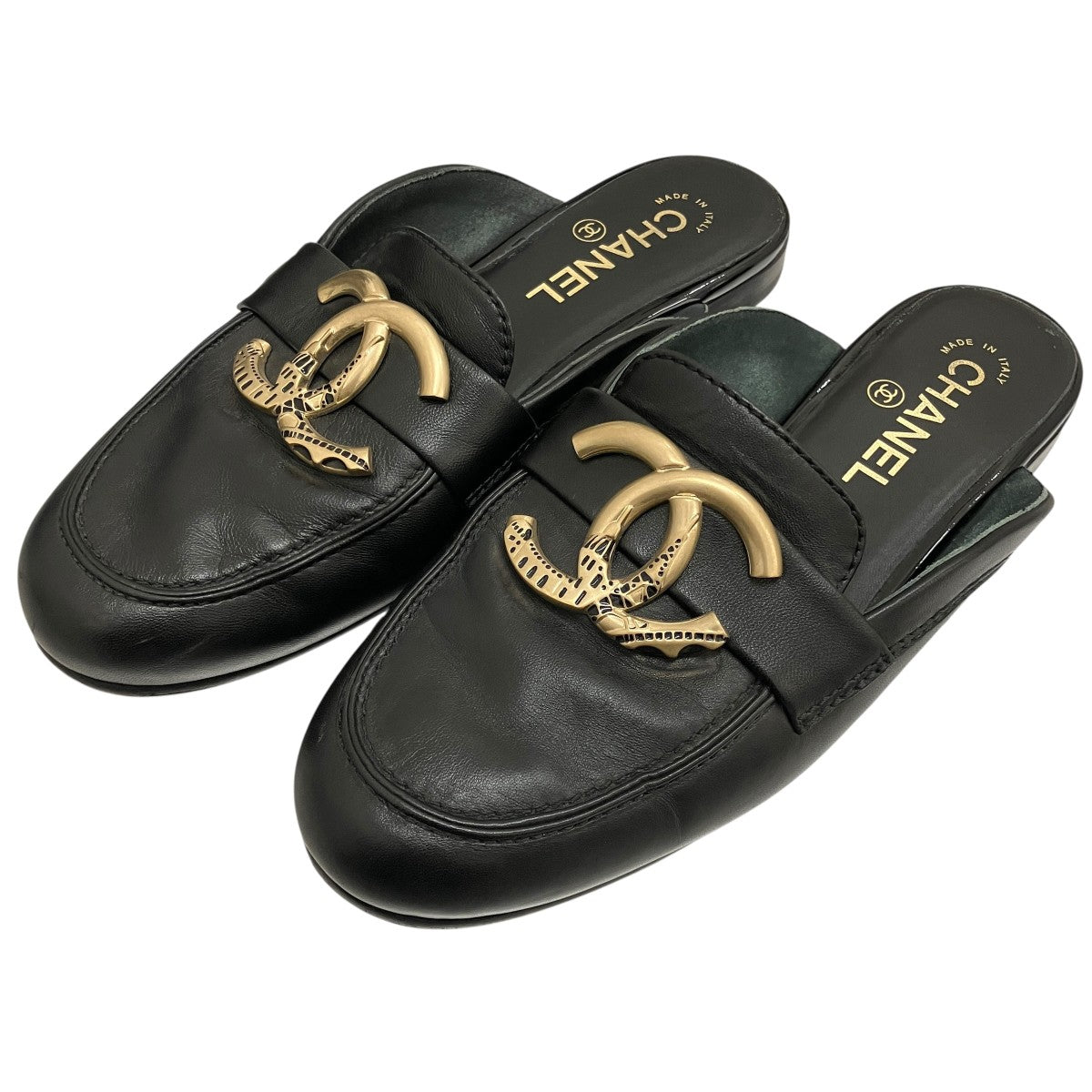 CHANEL ココマーク レザーミュールG36064 古着・中古-1枚目のアイテム画像