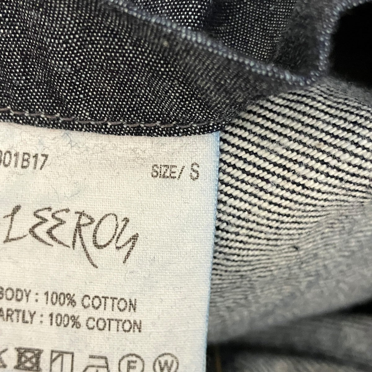 【LEEROY 】リーロイ デニムカバーオールNN-1801B17