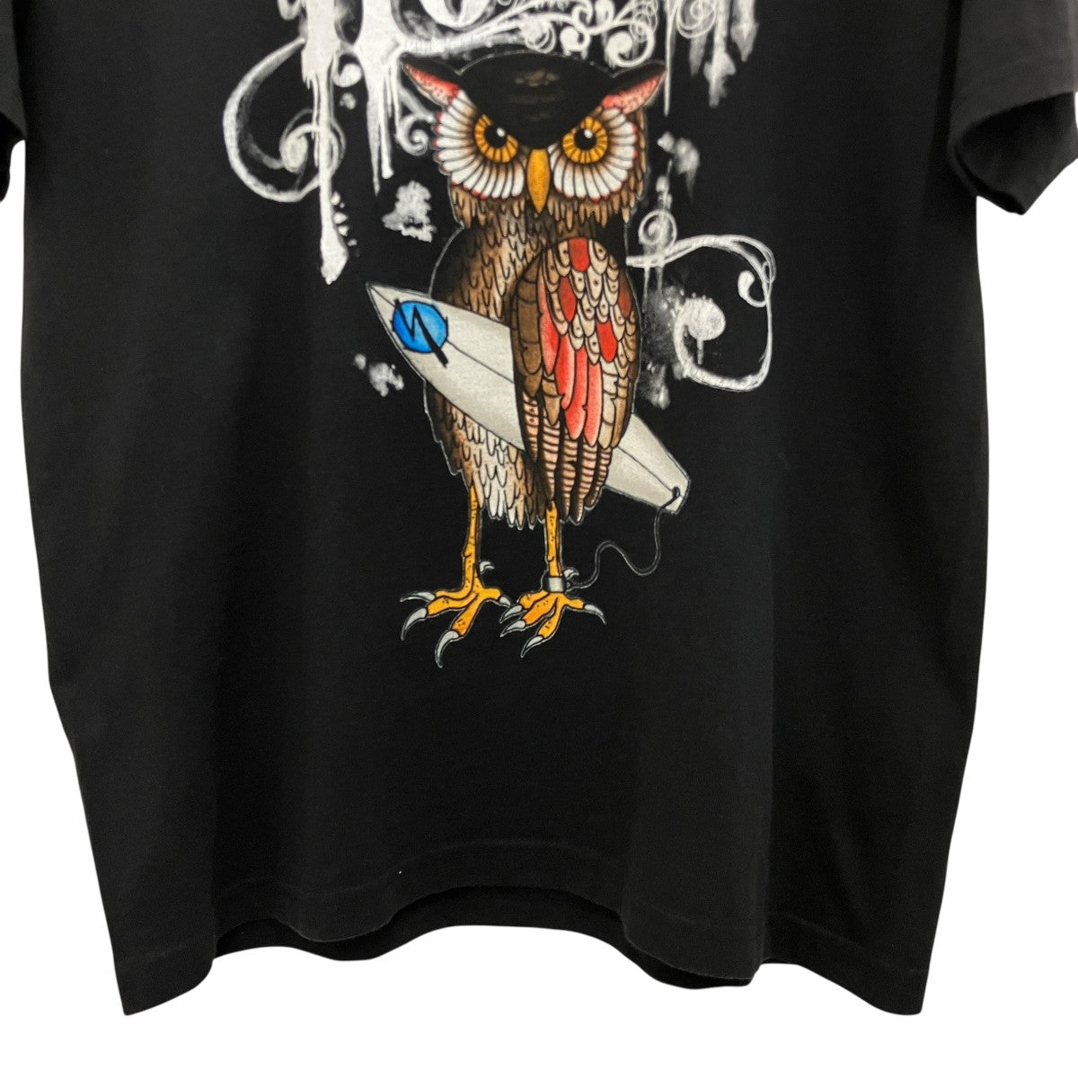 フクロウプリントTシャツ