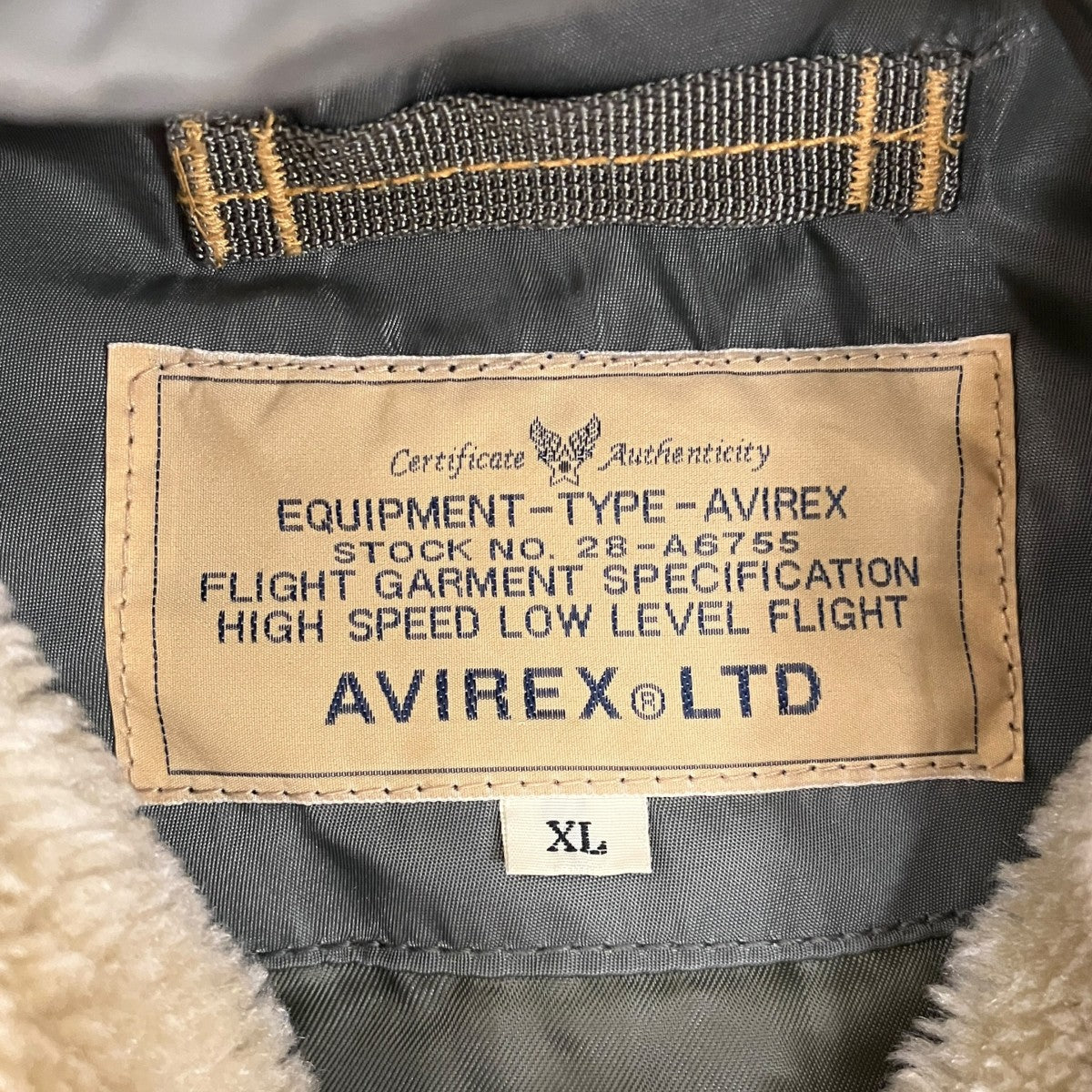 AVIREX N-3Bタイプコート6192093 古着・中古-6枚目のアイテム画像