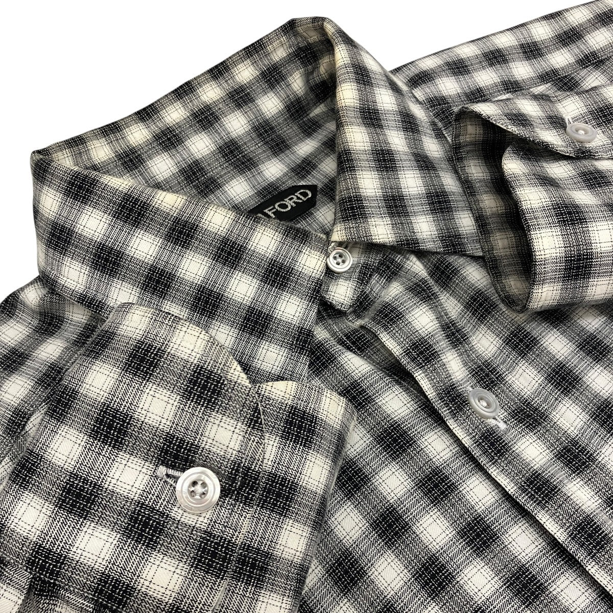 TOM FORD チェックシャツ3FT663 古着・中古-5枚目のアイテム画像