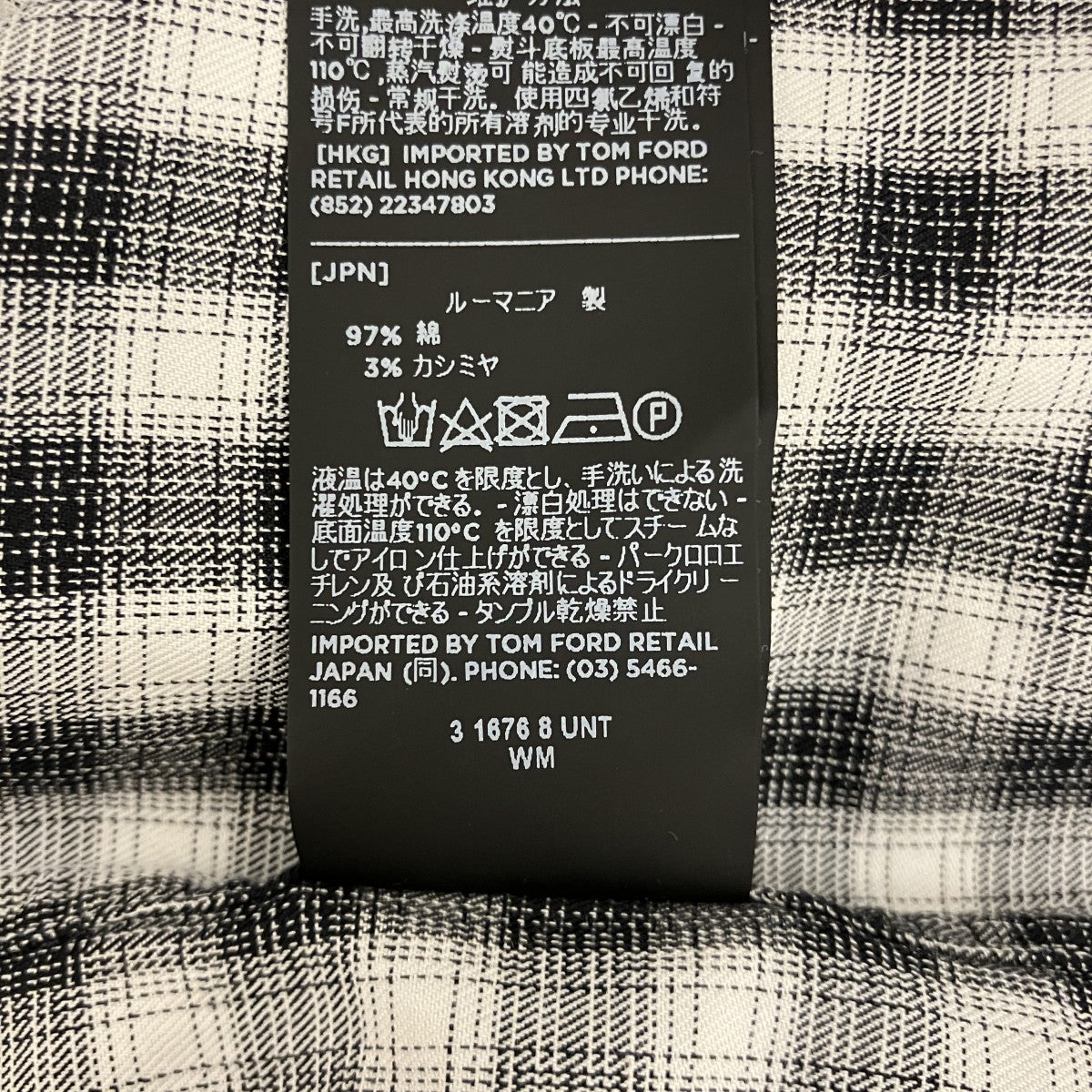 TOM FORD チェックシャツ3FT663 古着・中古-8枚目のアイテム画像