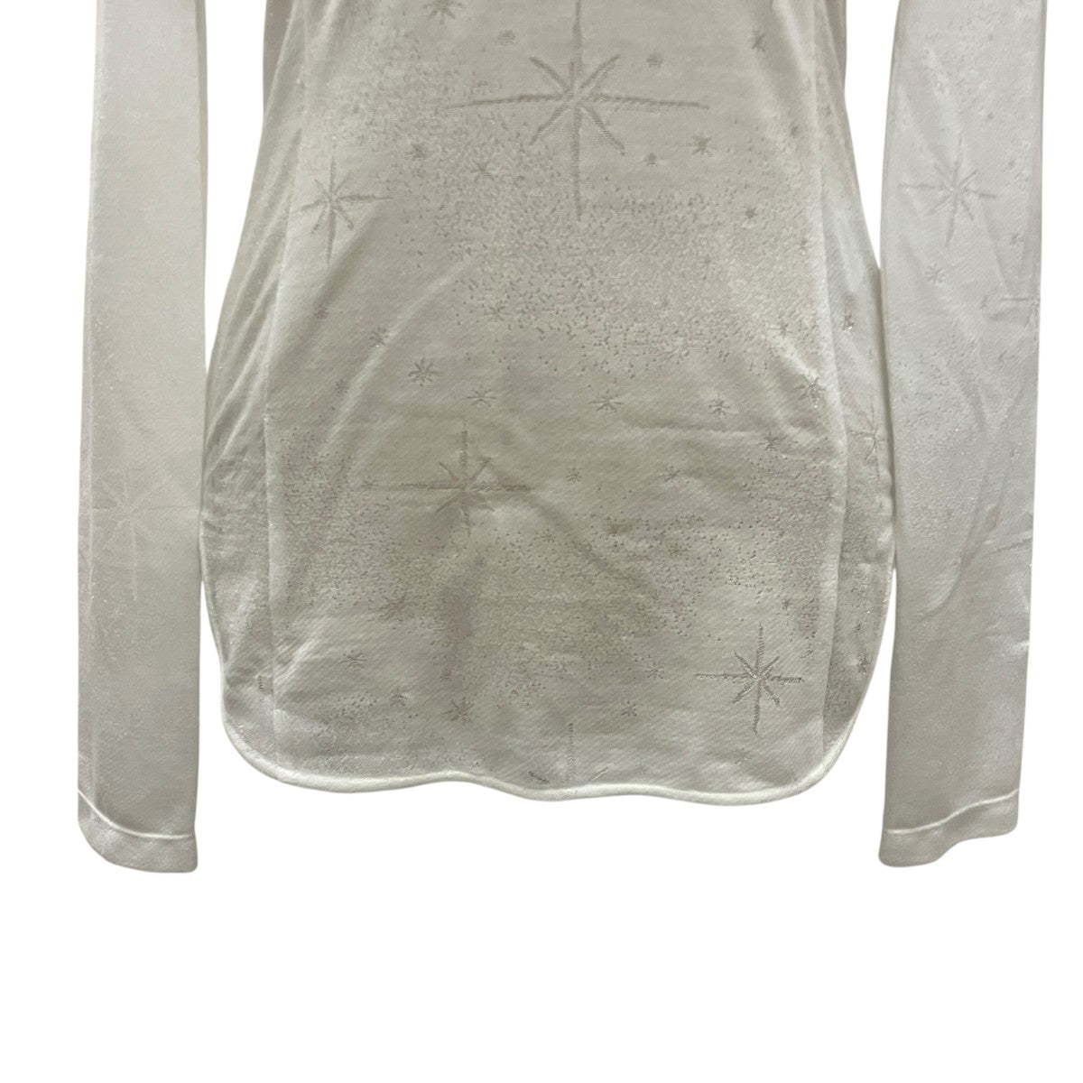 mame kurogouchi 26SS【Starry Jersey Square Neck Sheer Top】シアートップMM26SS-JS026 古着・中古-4枚目のアイテム画像