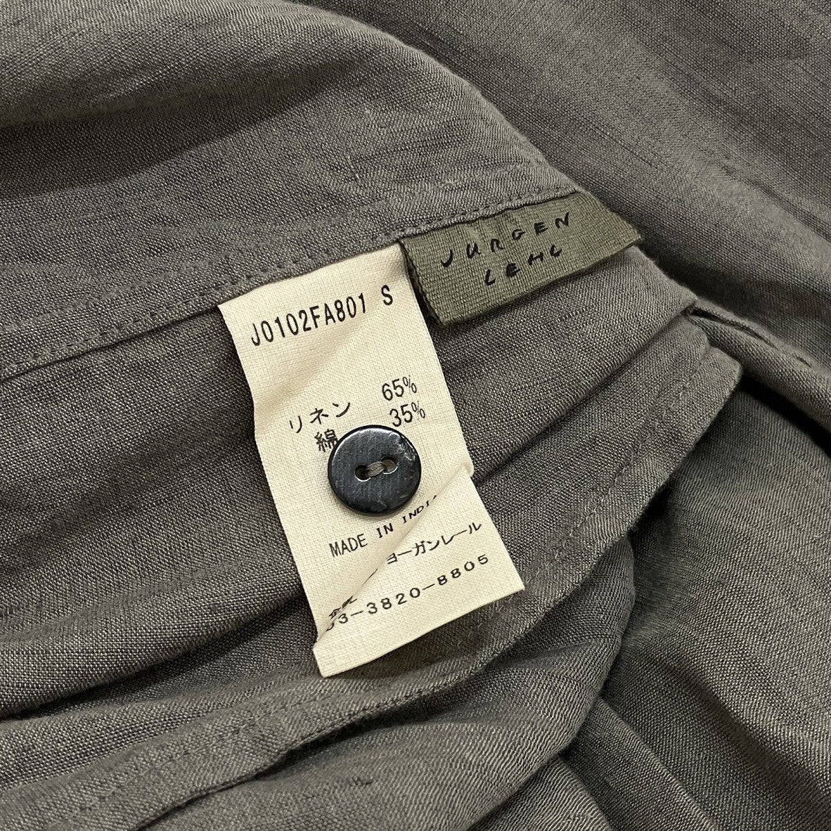 JURGEN LEHL リネン混ワンピースJ0102FA801 古着・中古-6枚目のアイテム画像