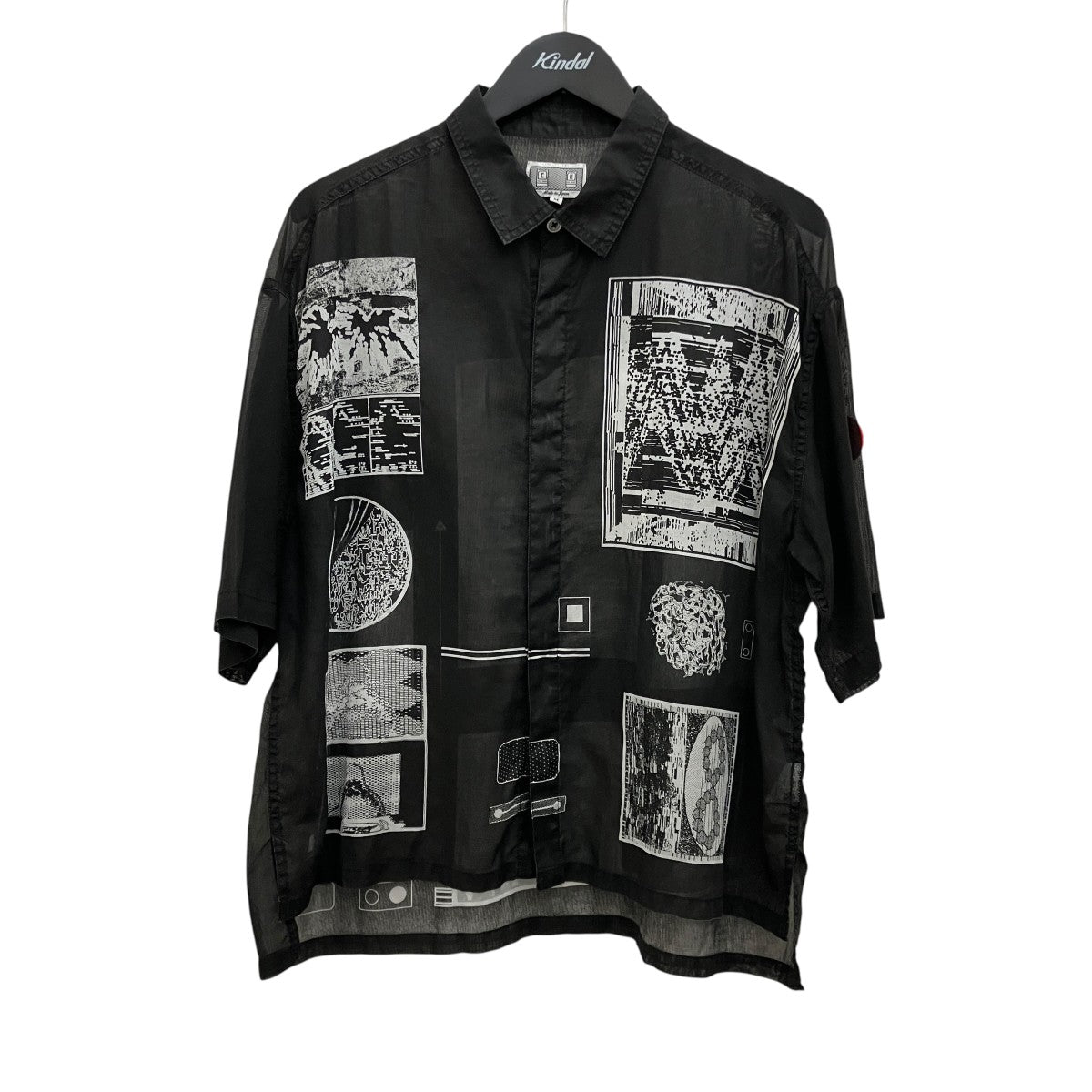 C．E 24SS【FK SHEETS SHORT SLEEVE SHIRT】シアー半袖シャツCES25SH09 古着・中古-1枚目のアイテム画像