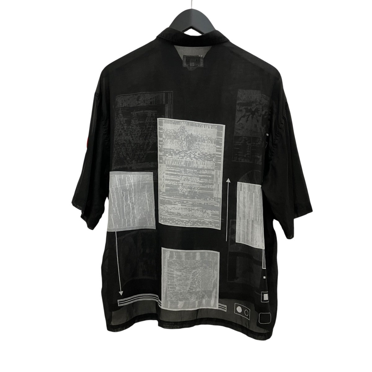 C．E 24SS【FK SHEETS SHORT SLEEVE SHIRT】シアー半袖シャツCES25SH09 古着・中古-2枚目のアイテム画像