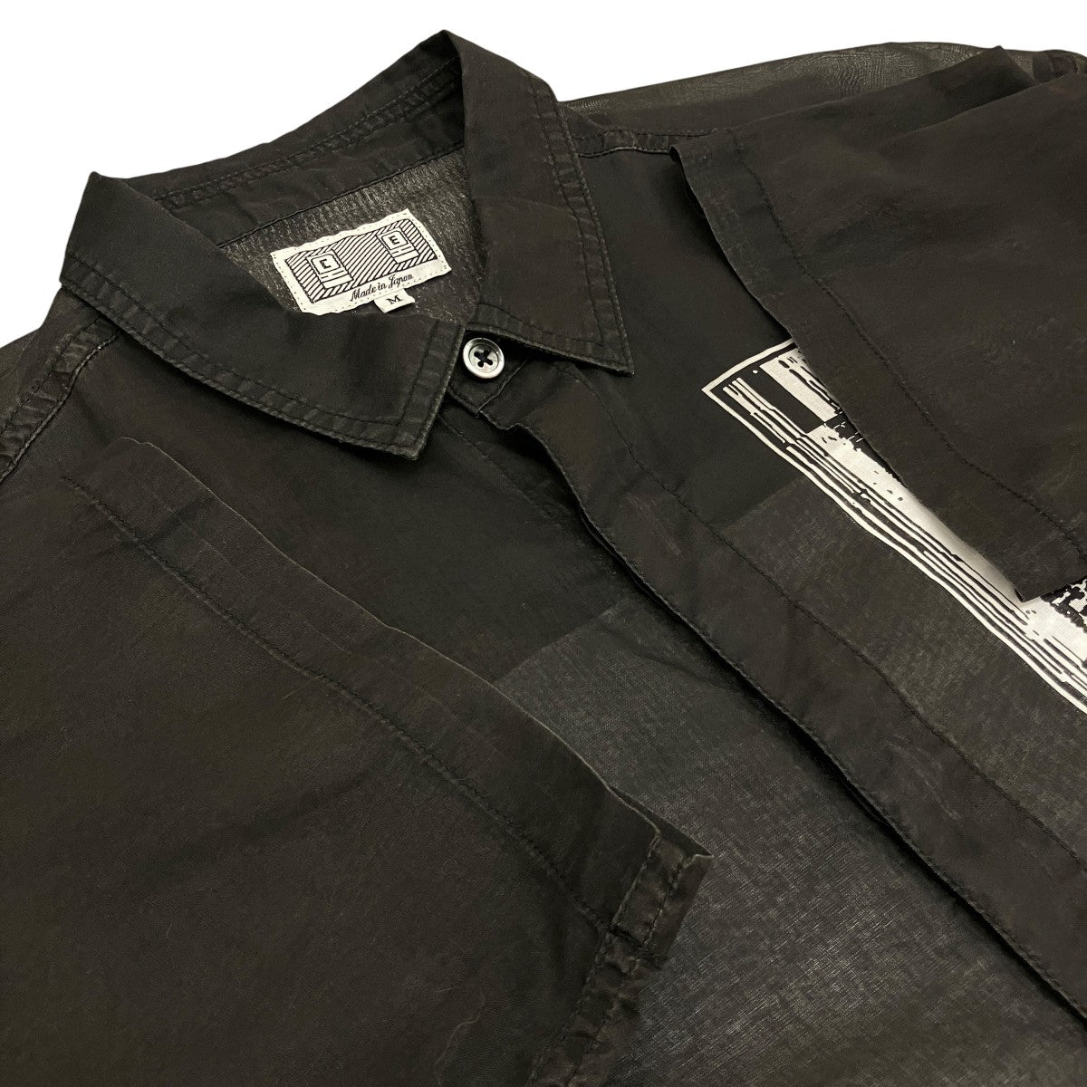 C．E 24SS【FK SHEETS SHORT SLEEVE SHIRT】シアー半袖シャツCES25SH09 古着・中古-5枚目のアイテム画像
