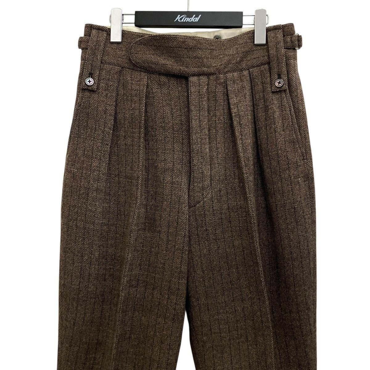 NEAT ベルトレス ウールパンツ 古着・中古-3枚目のアイテム画像